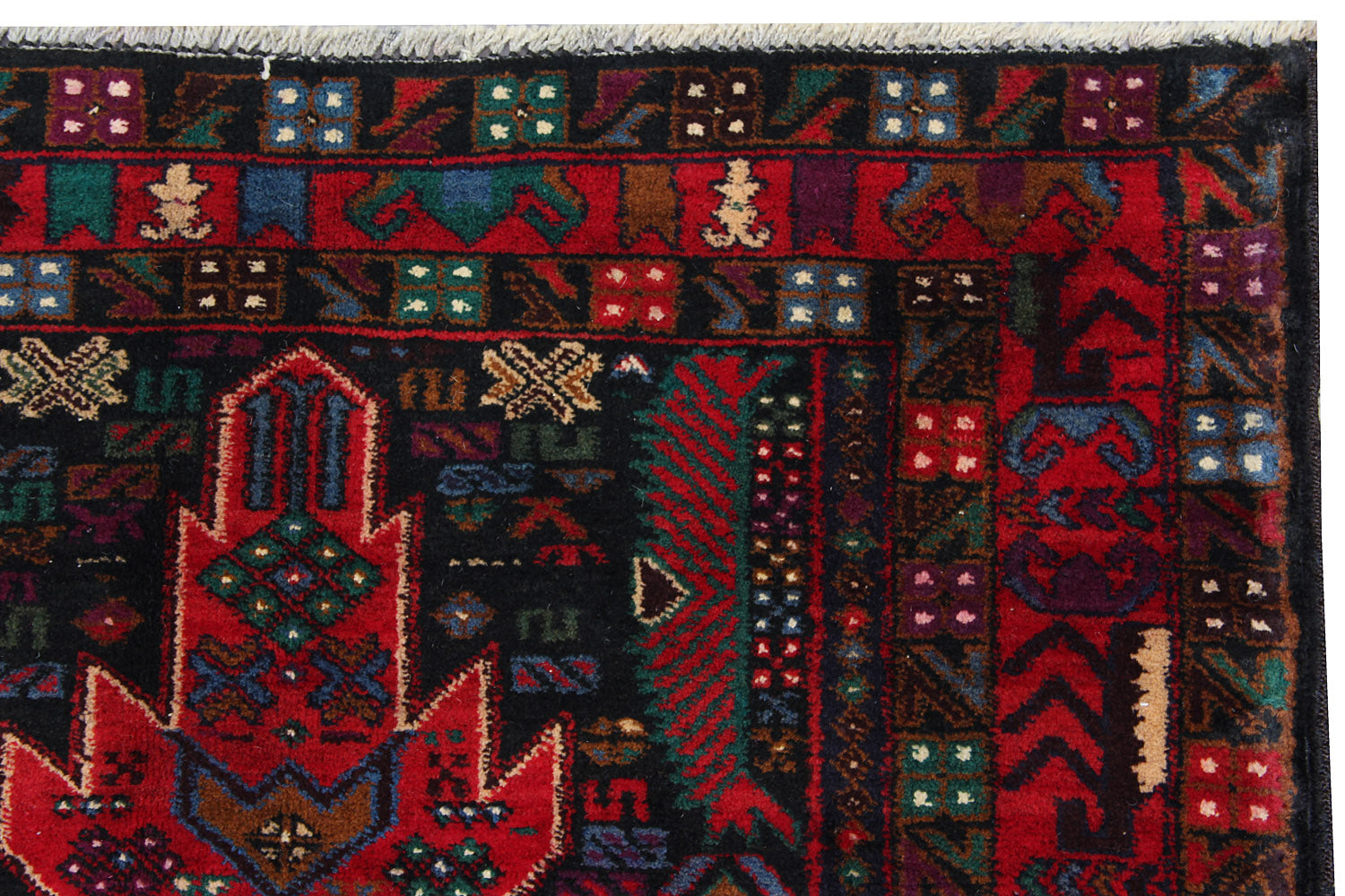 Handmade Adraskan Baluchi Afghan Rug