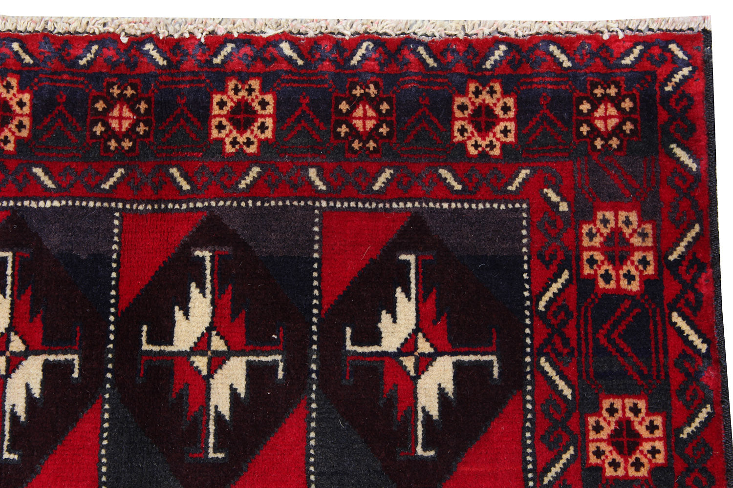 Handmade Adraskan Baluchi Afghan Rug