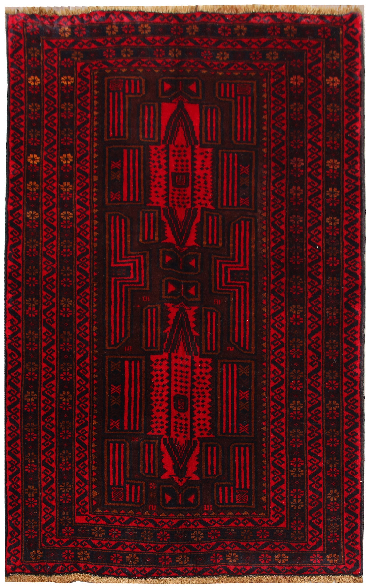 Handmade Adraskan Baluchi Afghan Rug