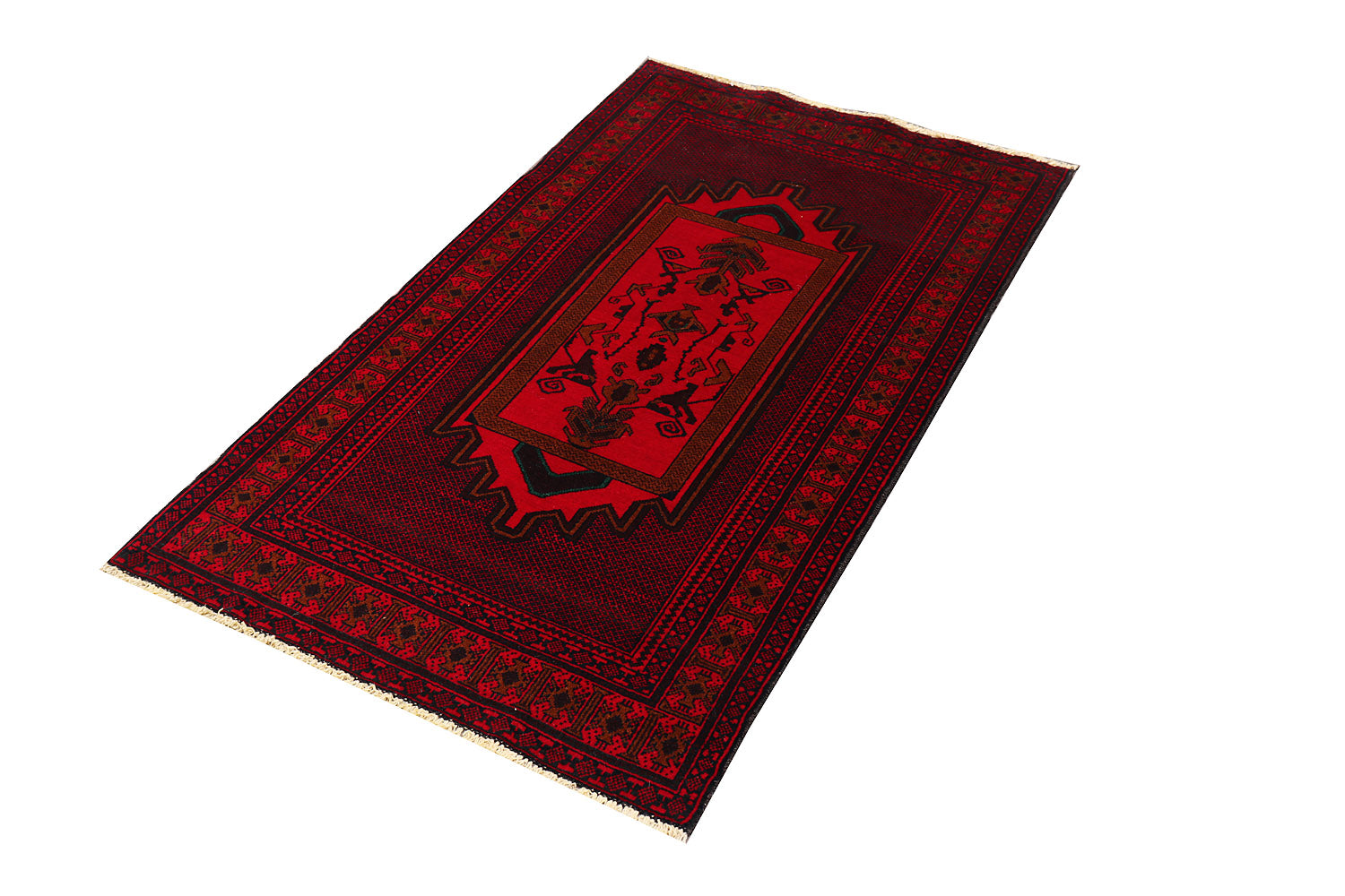Handmade Adraskan Baluchi Afghan Rug
