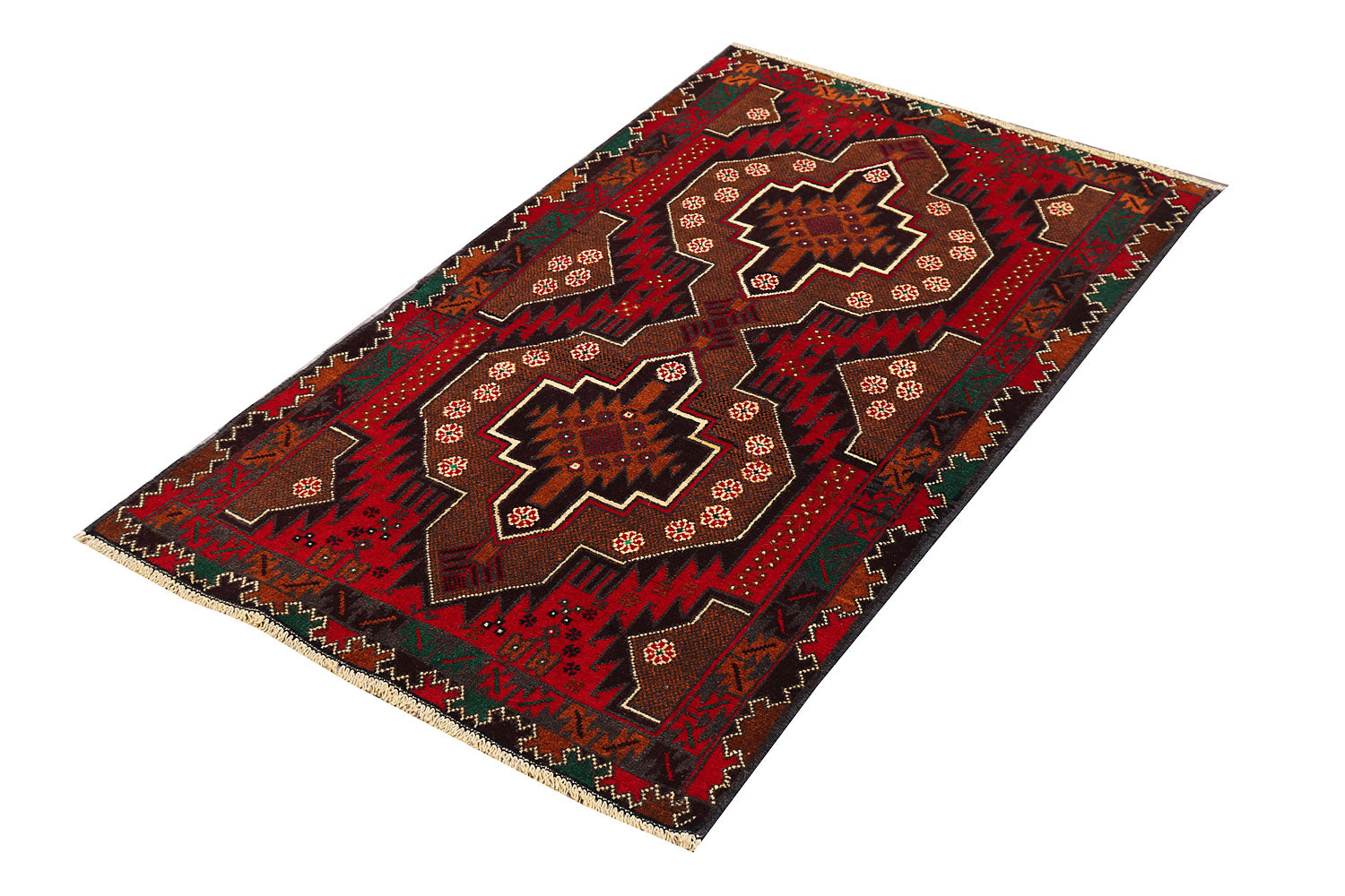 Handmade Adraskan Baluchi Afghan Rug
