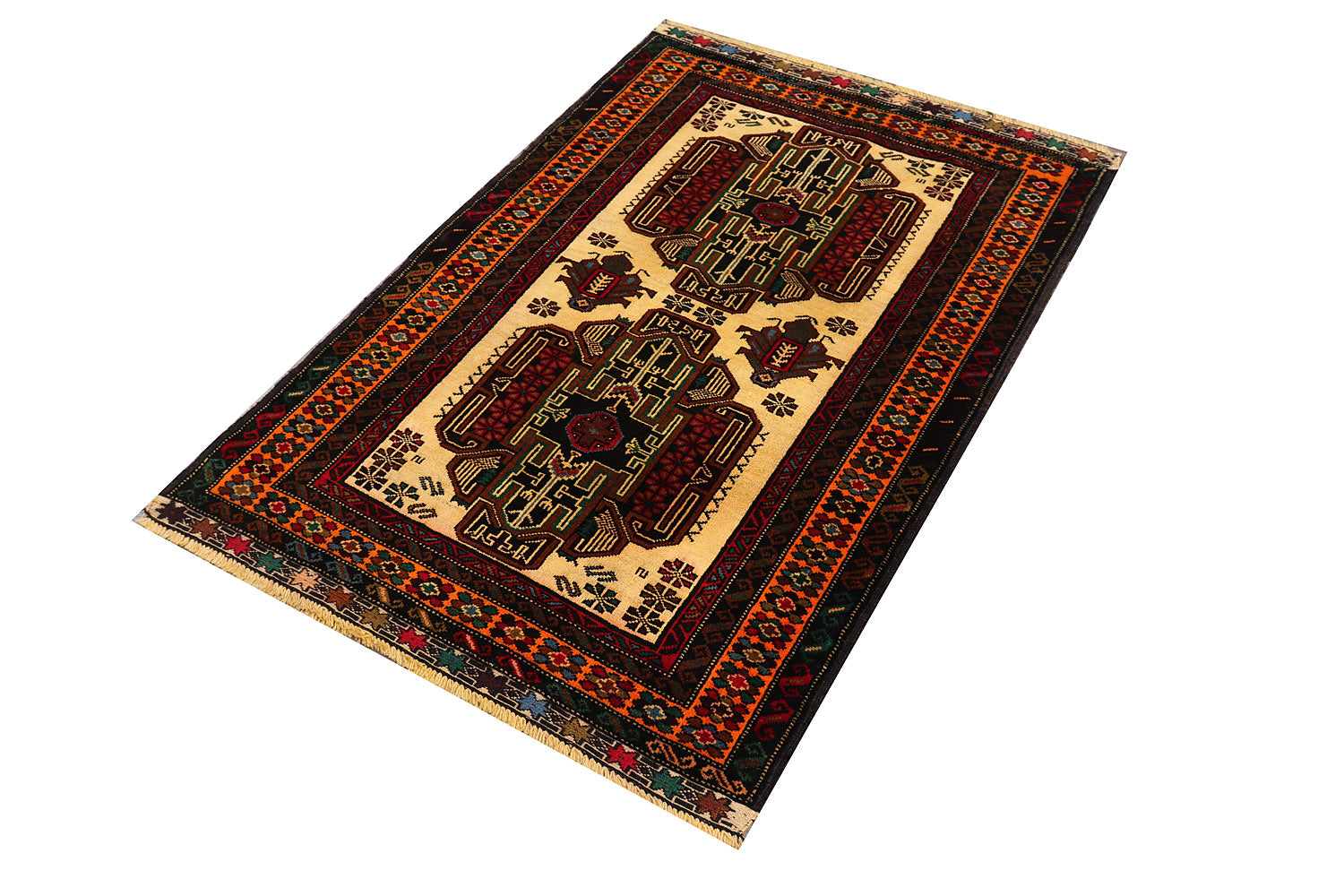 Handmade Adraskan Baluchi Afghan Rug