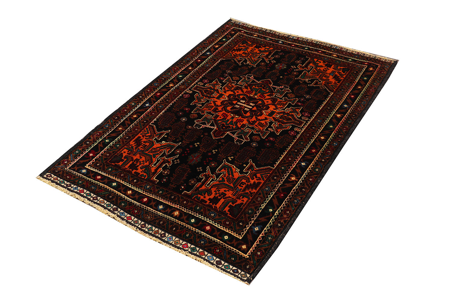 Handmade Adraskan Baluchi Afghan Rug
