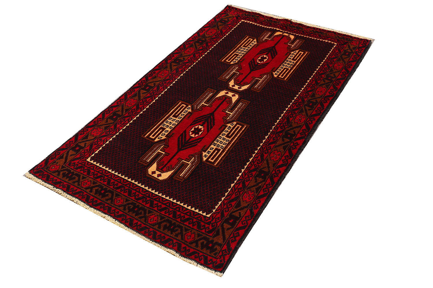 Handmade Adraskan Baluchi Afghan Rug