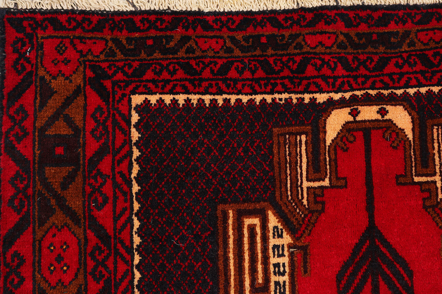 Handmade Adraskan Baluchi Afghan Rug
