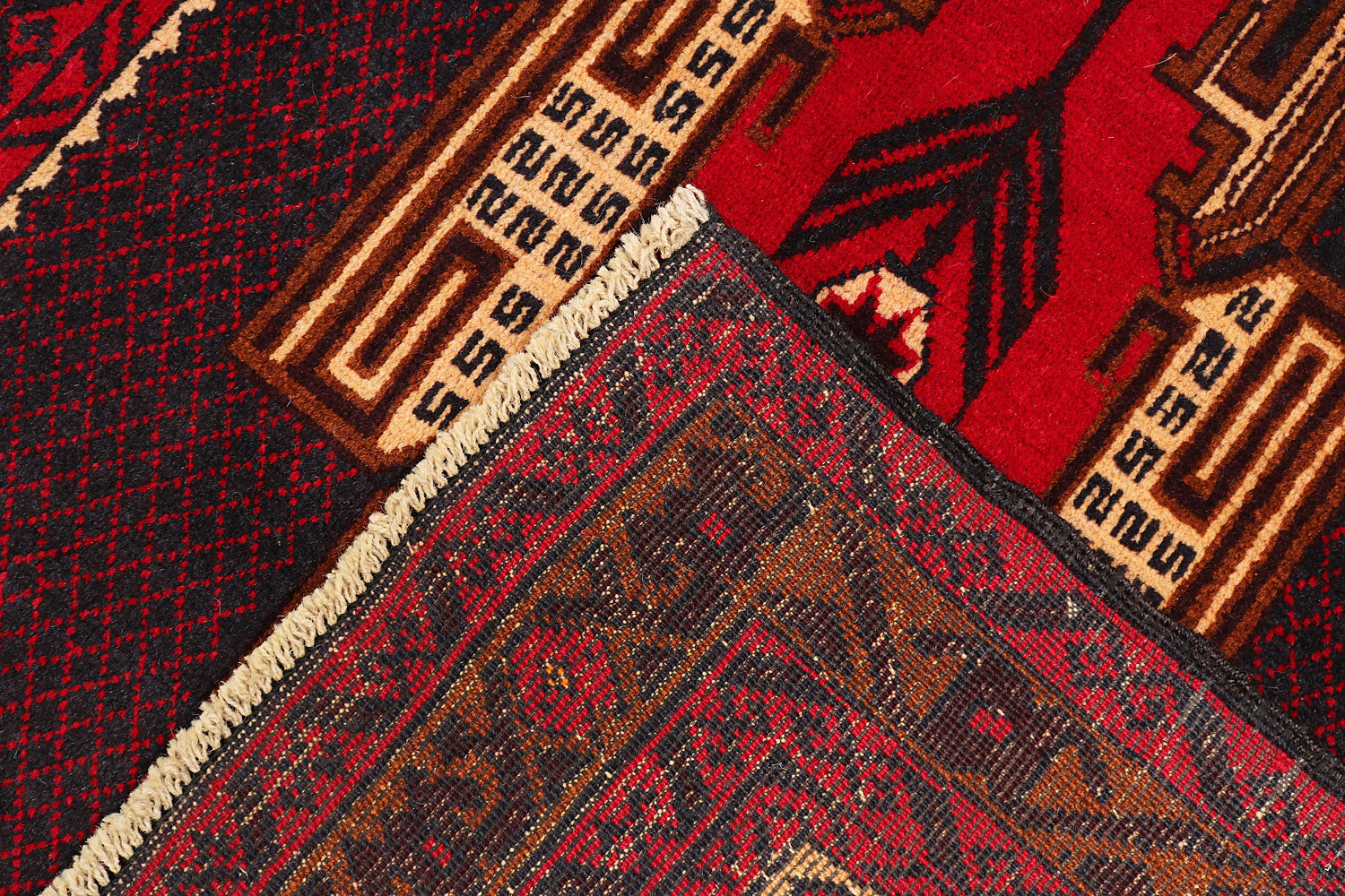 Handmade Adraskan Baluchi Afghan Rug