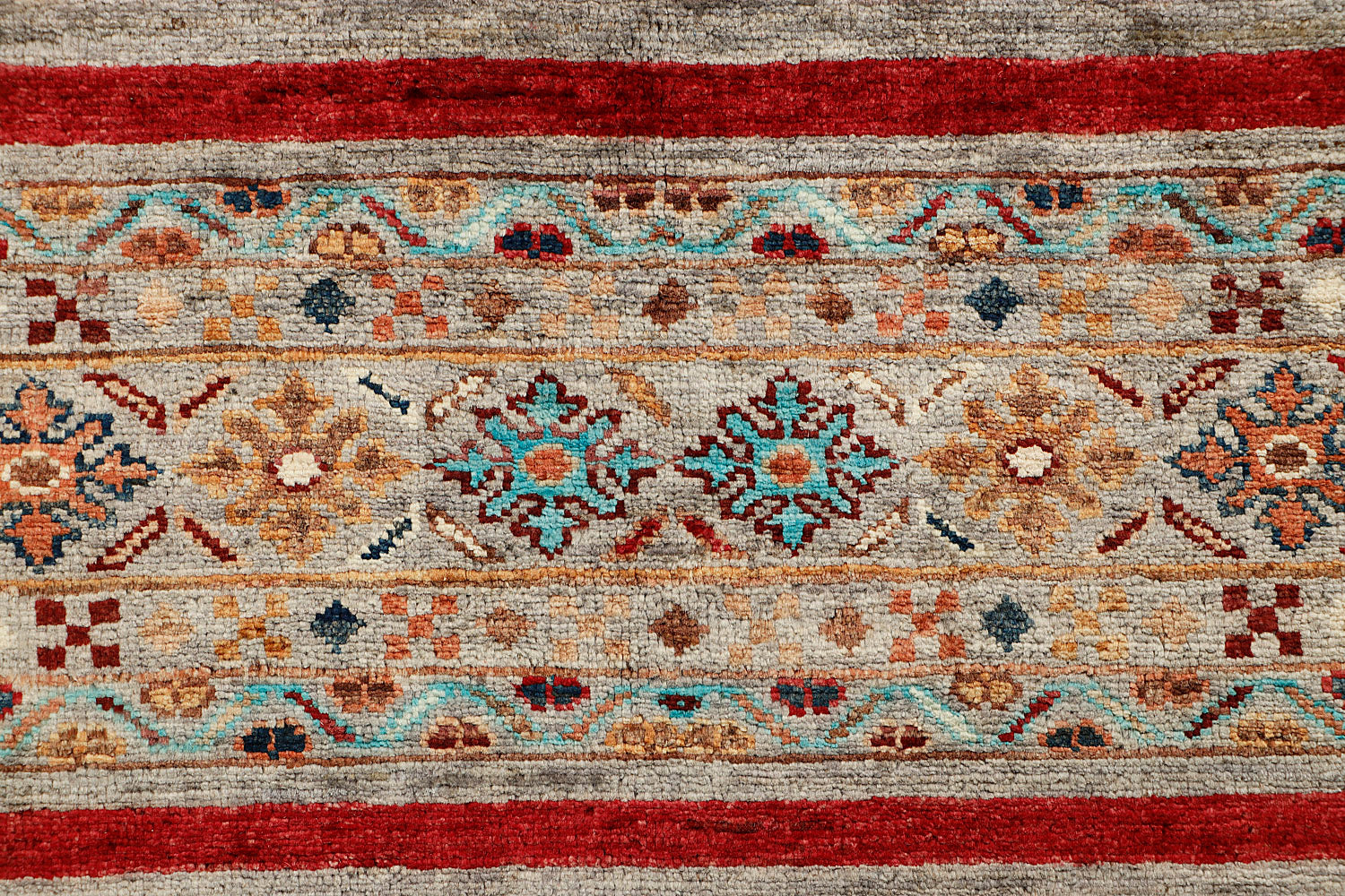 Khurjeen Persian Hand Knotted Wool Rug Multicolor 6'6" x 10'