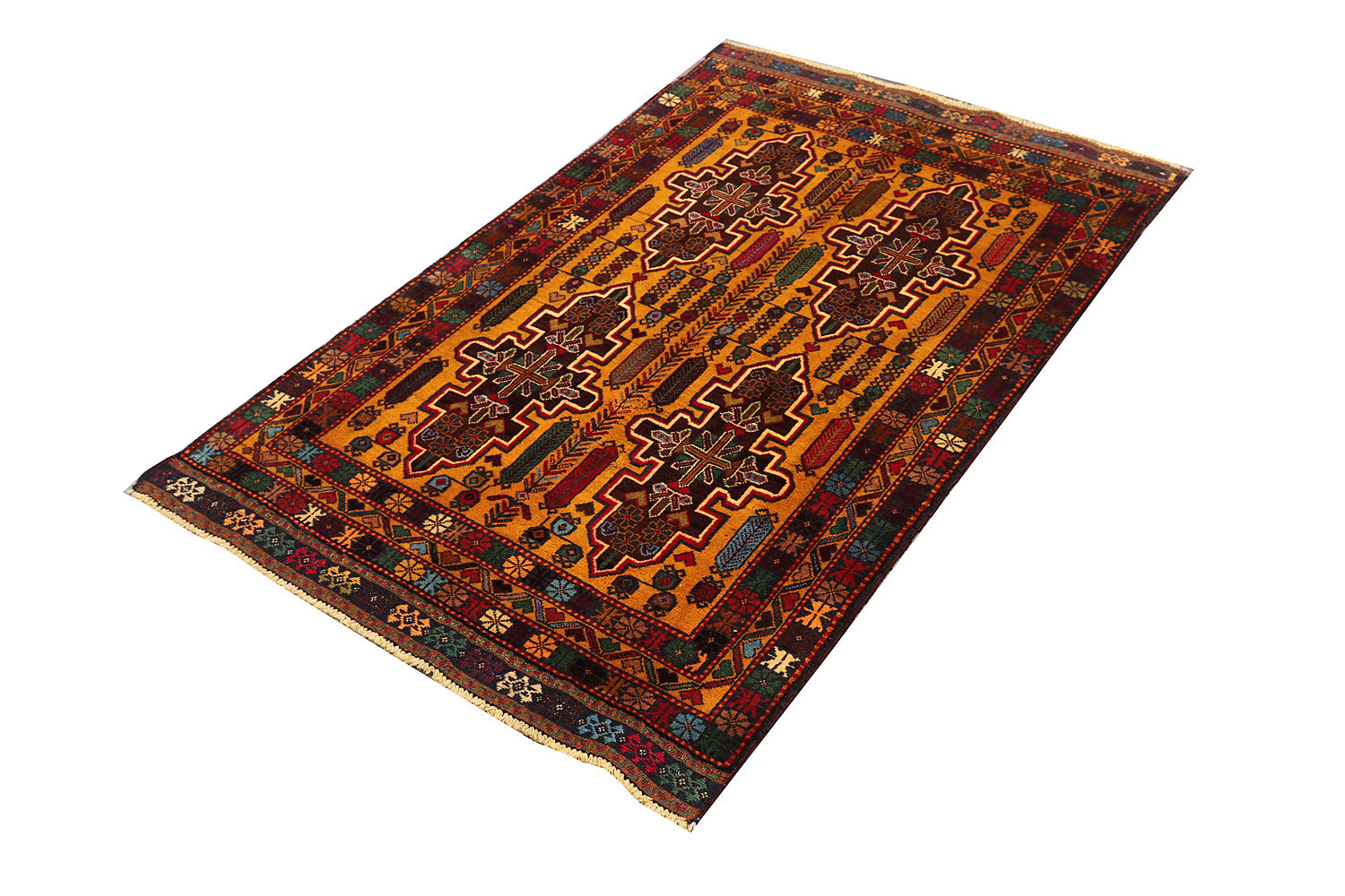 Handmade Adraskan Baluchi Afghan Rug