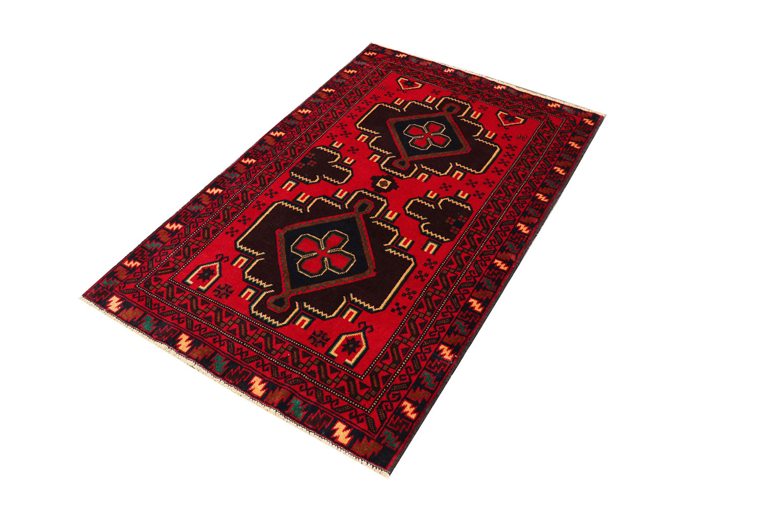 Handmade Adraskan Baluchi Afghan Rug