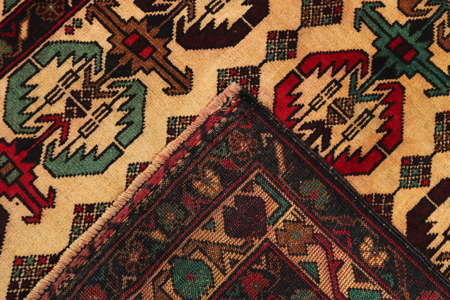Handmade Adraskan Baluchi Afghan Rug