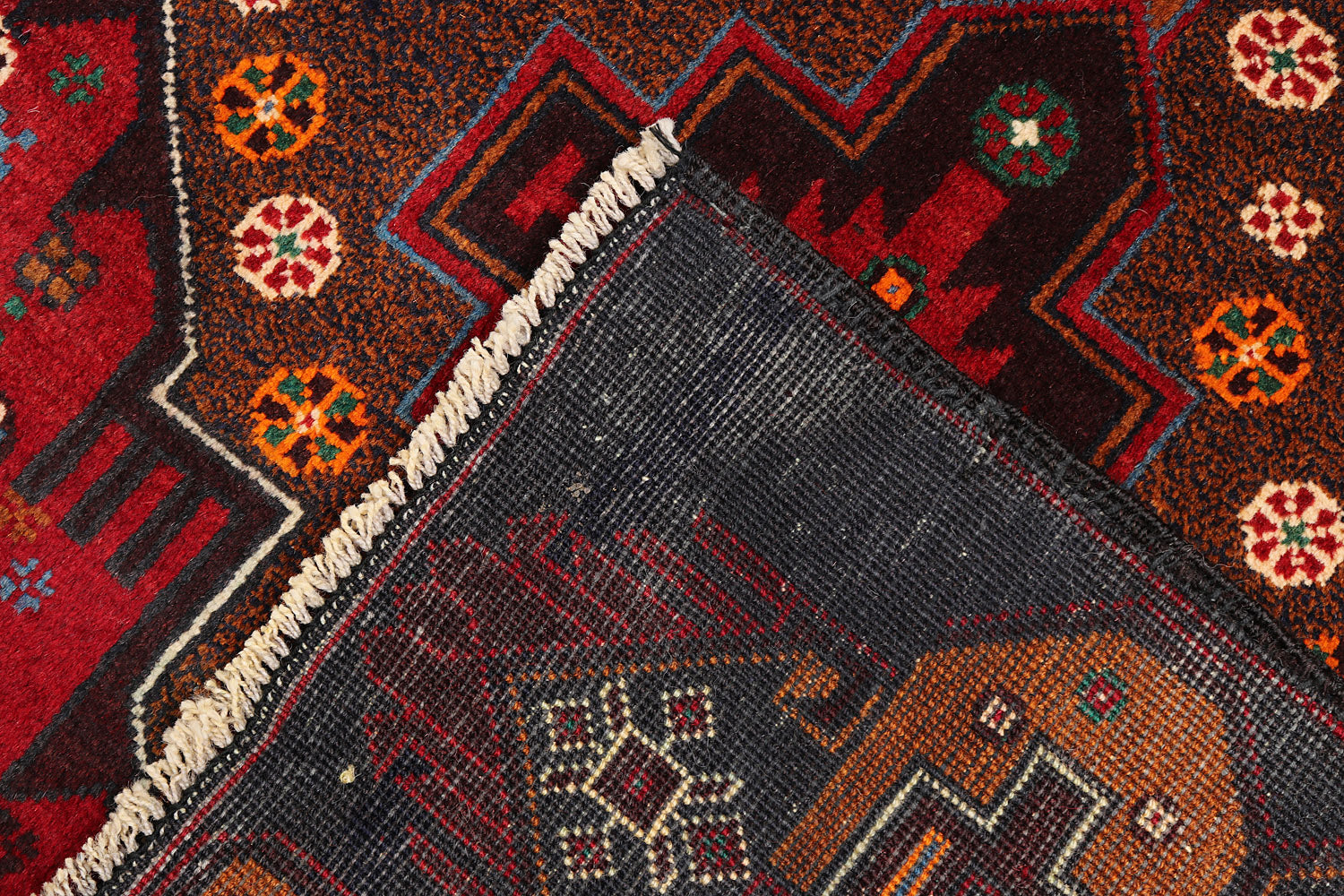 Handmade Adraskan Baluchi Afghan Rug