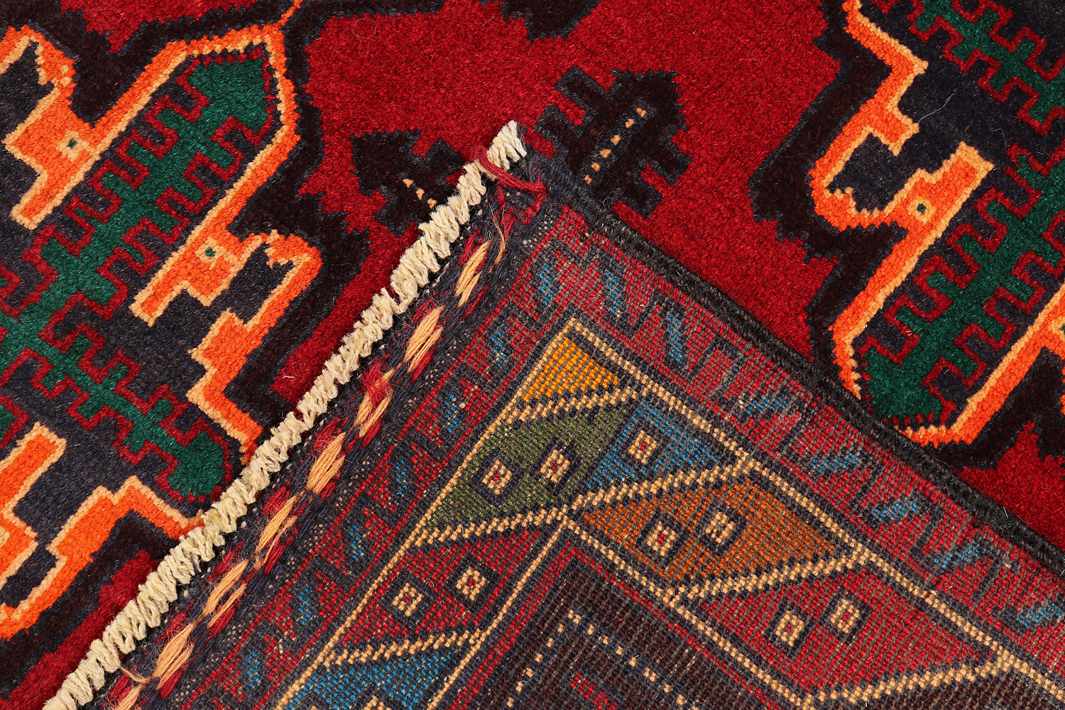 Handmade Adraskan Baluchi Afghan Rug