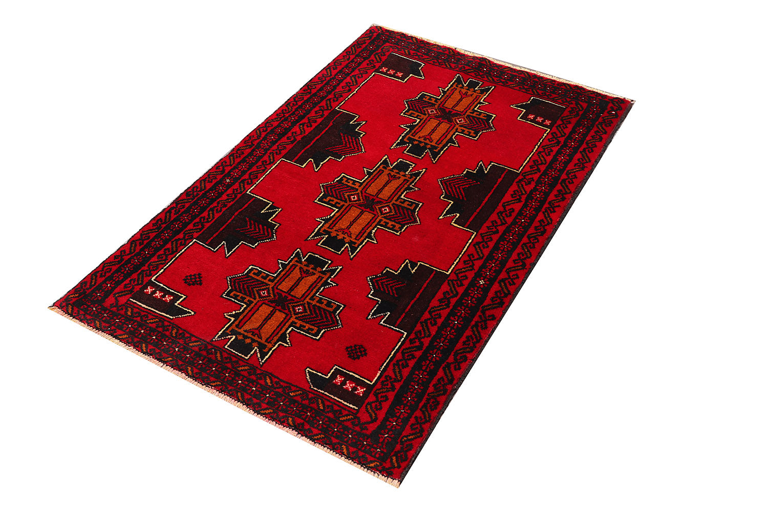 Handmade Adraskan Baluchi Afghan Rug