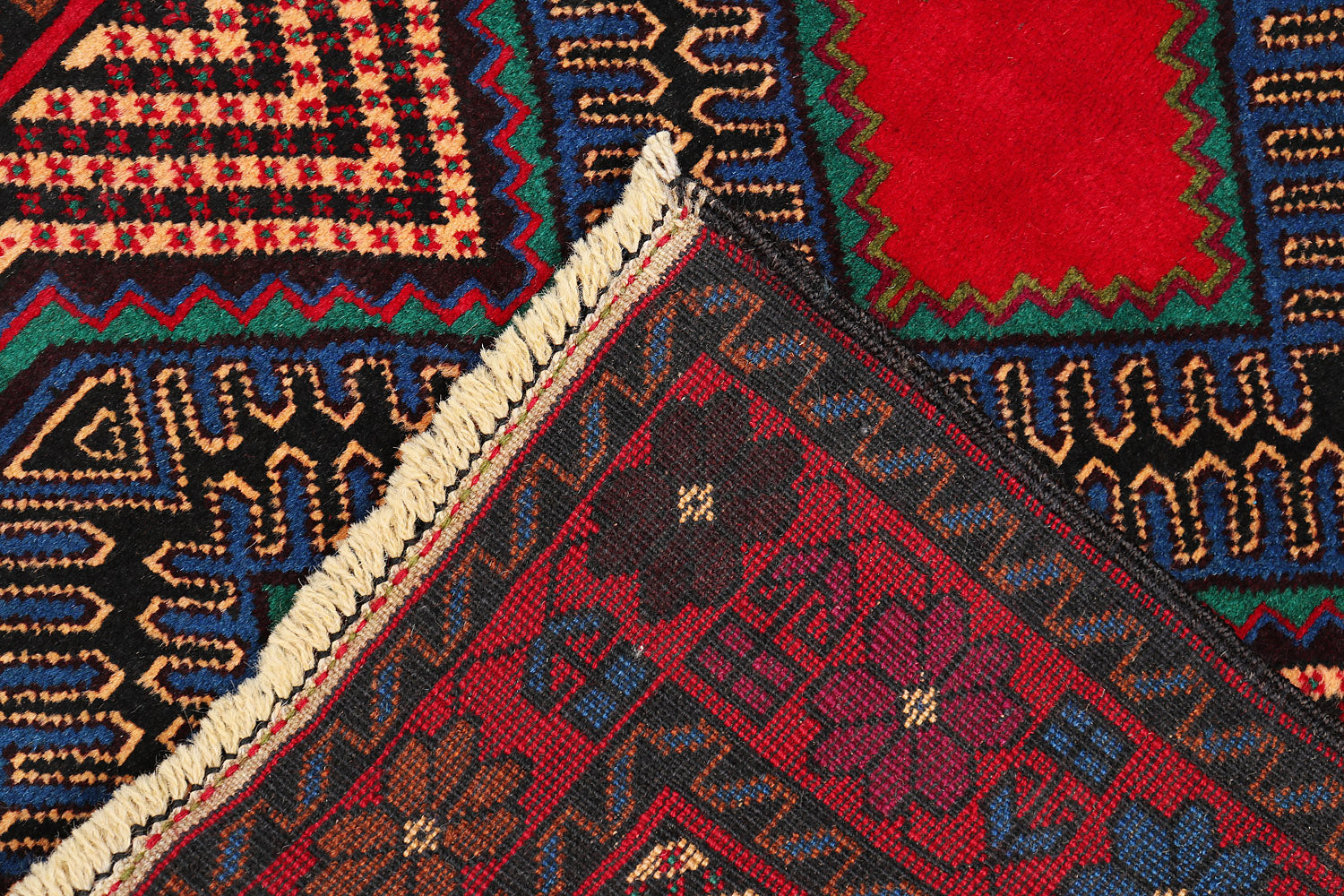 Handmade Adraskan Baluchi Afghan Rug