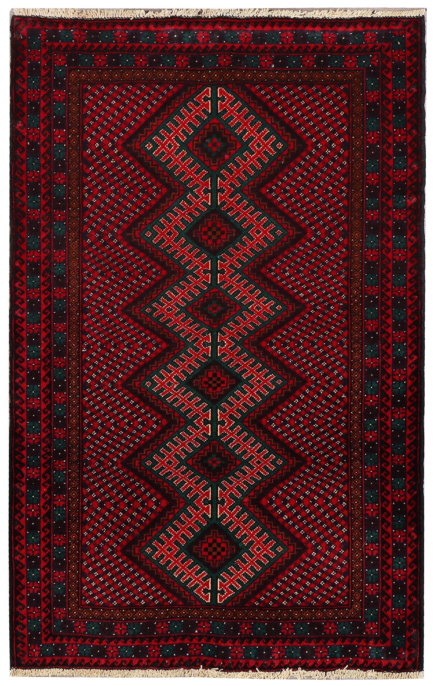 Handmade Adraskan Baluchi Afghan Rug