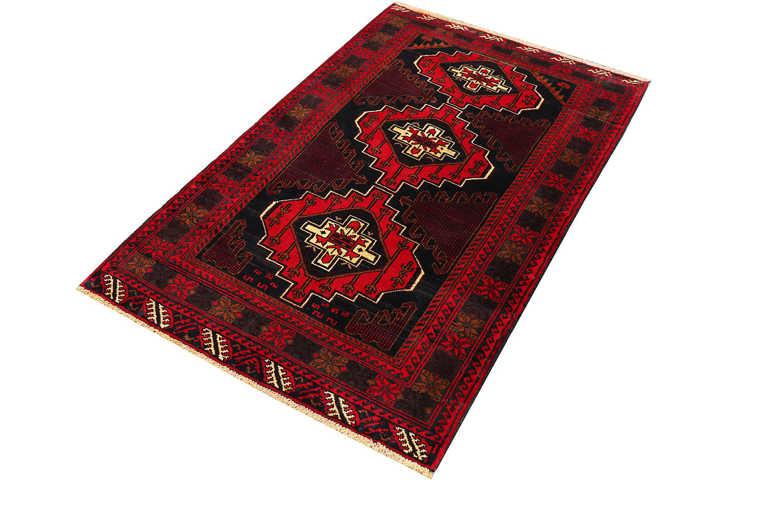 Handmade Adraskan Baluchi Afghan Rug