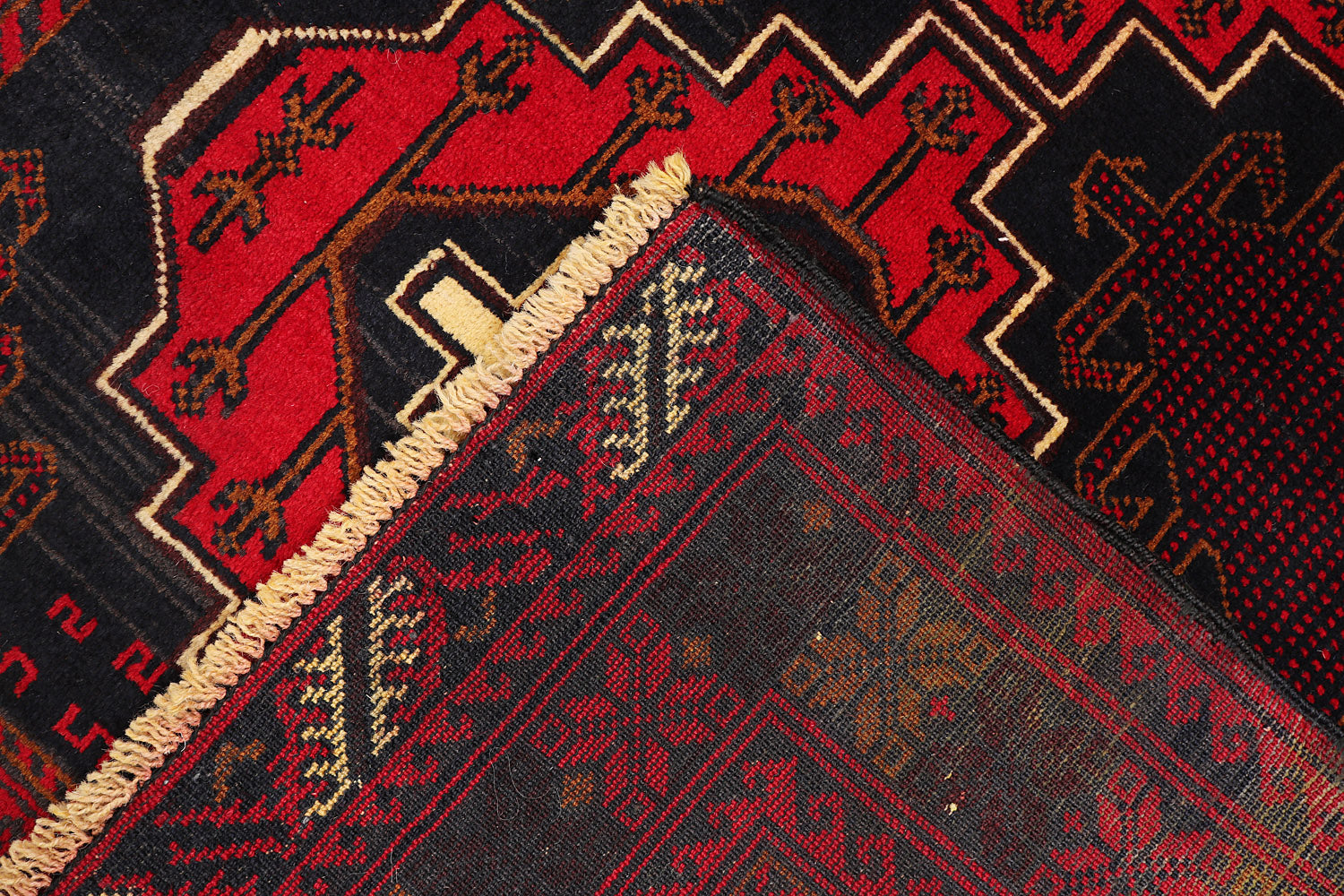 Handmade Adraskan Baluchi Afghan Rug