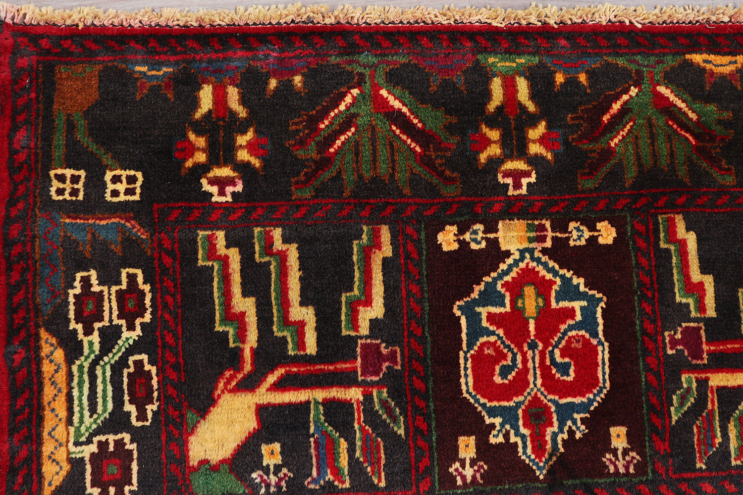 Handmade Adraskan Baluchi Afghan Rug