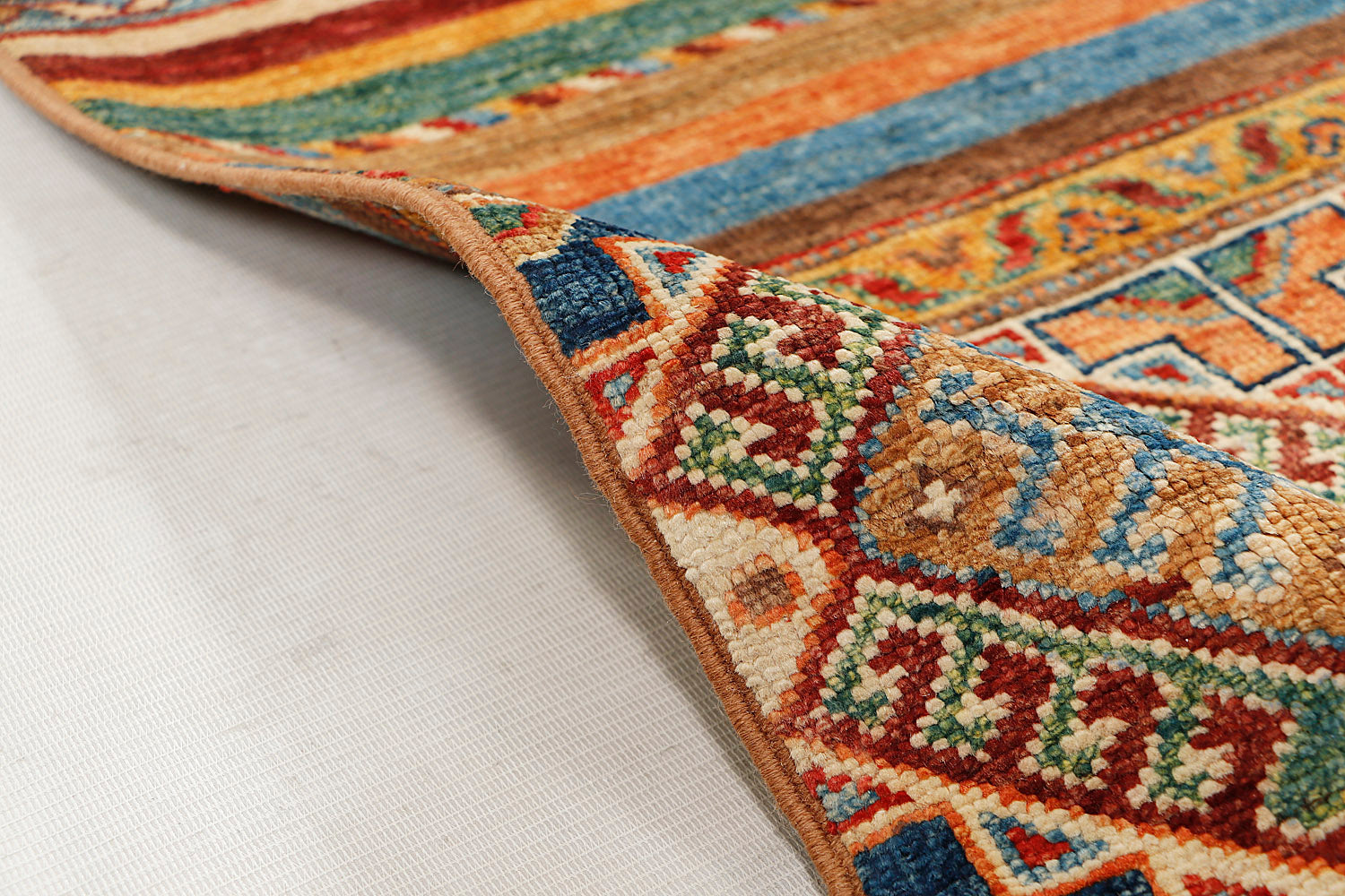 Khurjeen Persian Hand Knotted Wool Rug Multicolor 3' x 4'
