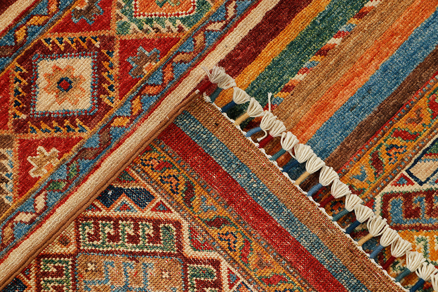 Khurjeen Persian Hand Knotted Wool Rug Multicolor 3' x 4'