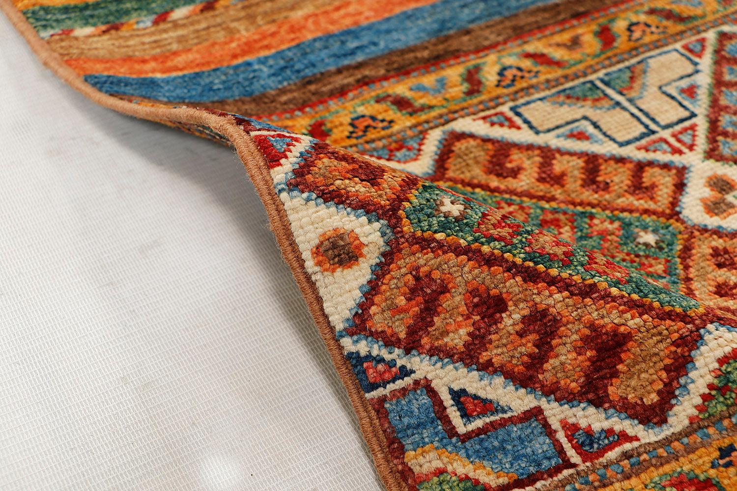 Khurjeen Persian Hand Knotted Wool Rug Multicolor 3' x 4'