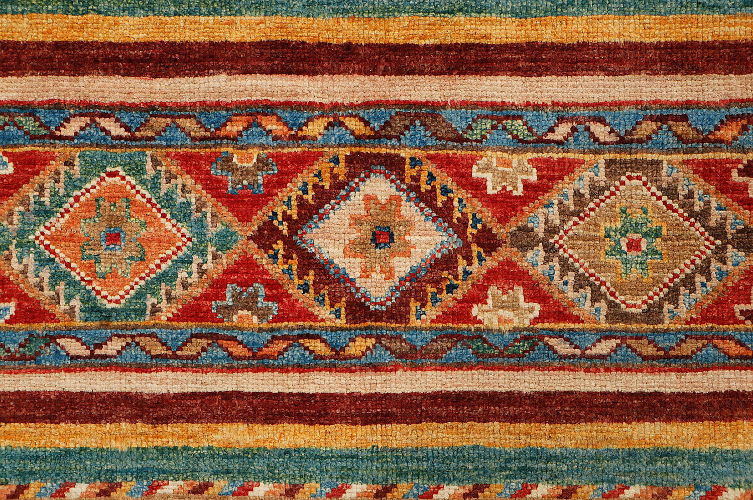 Khurjeen Persian Hand Knotted Wool Rug Multicolor 3' x 4'