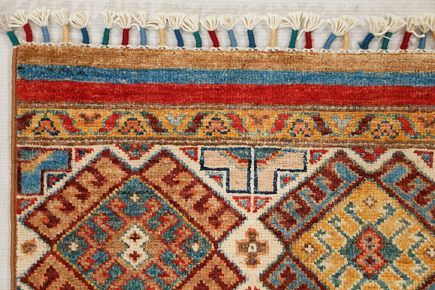 Khurjeen Persian Hand Knotted Wool Rug Multicolor 3' x 4'