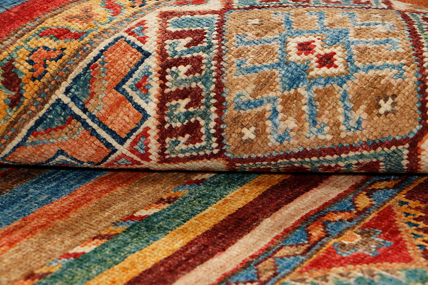 Khurjeen Persian Hand Knotted Wool Rug Multicolor 3' x 4'