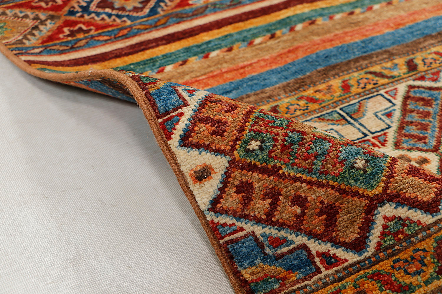 Khurjeen Persian Hand Knotted Wool Rug Multicolor 3' x 4'