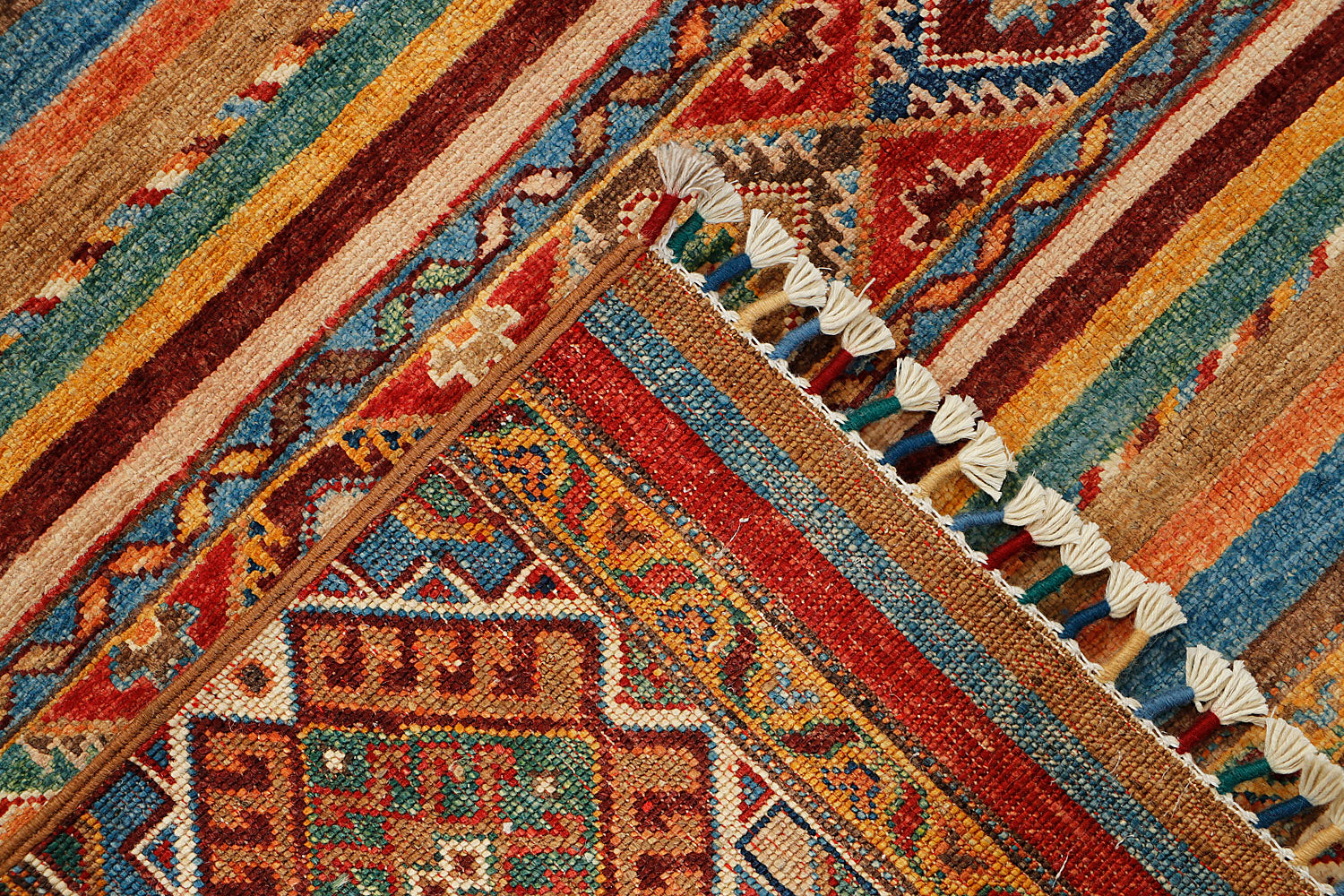 Khurjeen Persian Hand Knotted Wool Rug Multicolor 3' x 4'
