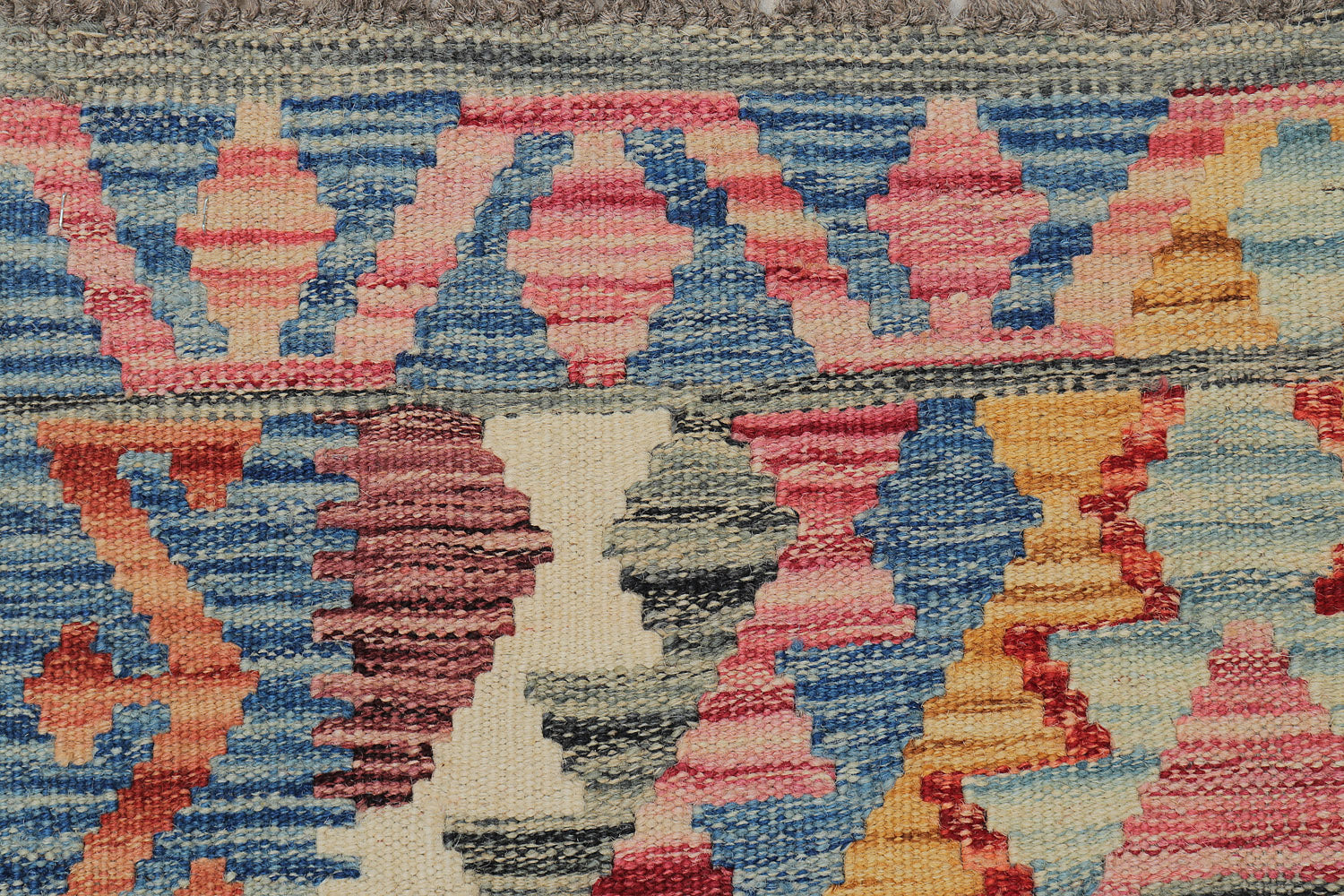 3' x 3' Multi Handmade Veggie Dye Kilim Rug Square