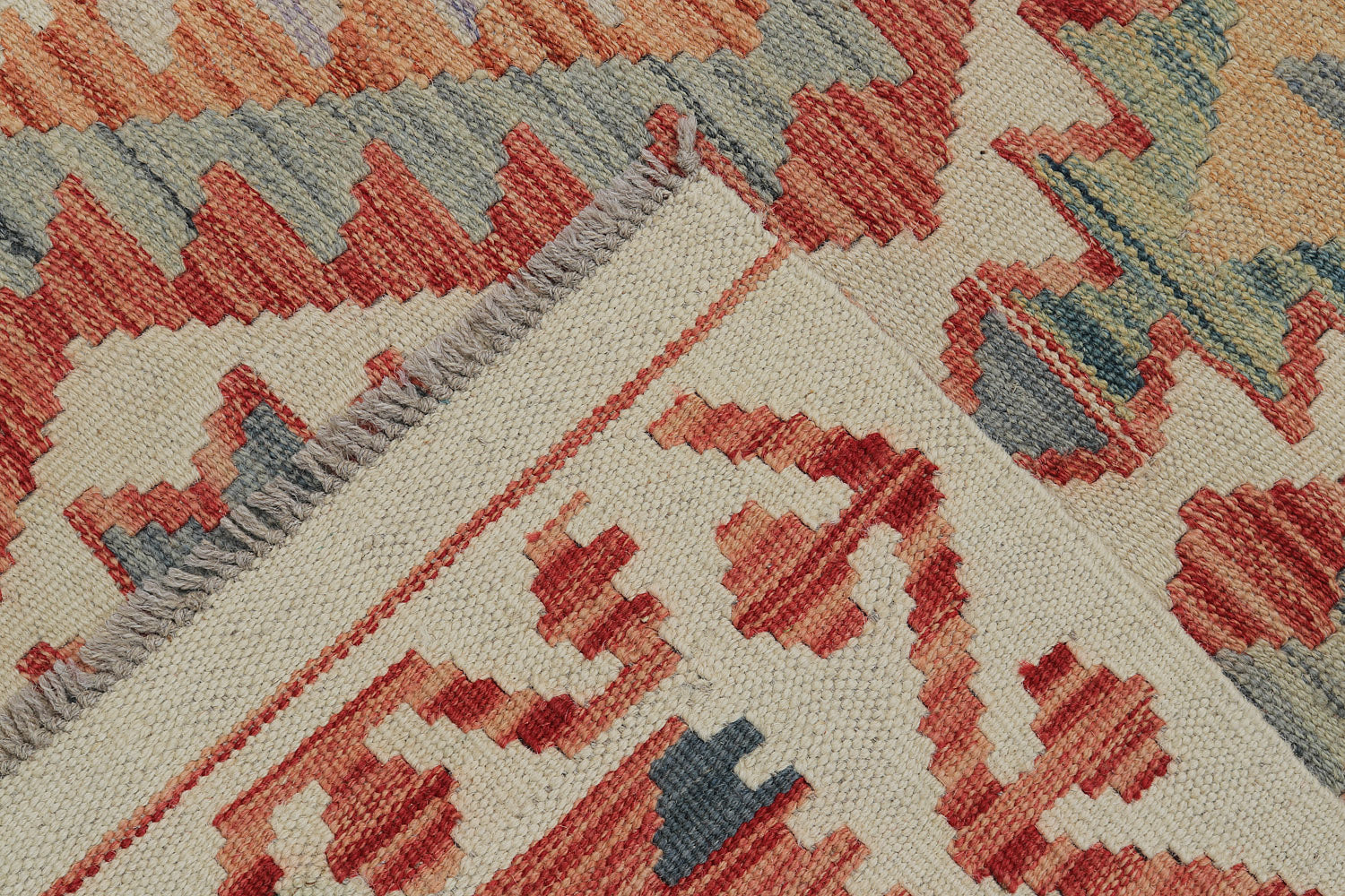3' X 8' Multi Handmade Veggie Dye Kilim Rug Runner