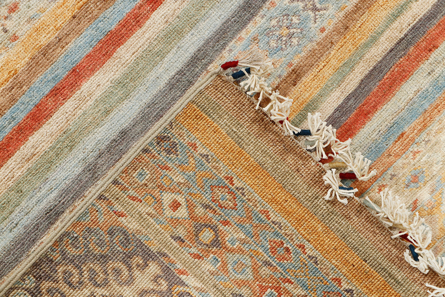 Khurjeen Persian Hand Knotted Wool Rug Multicolor 5'6" x 8'