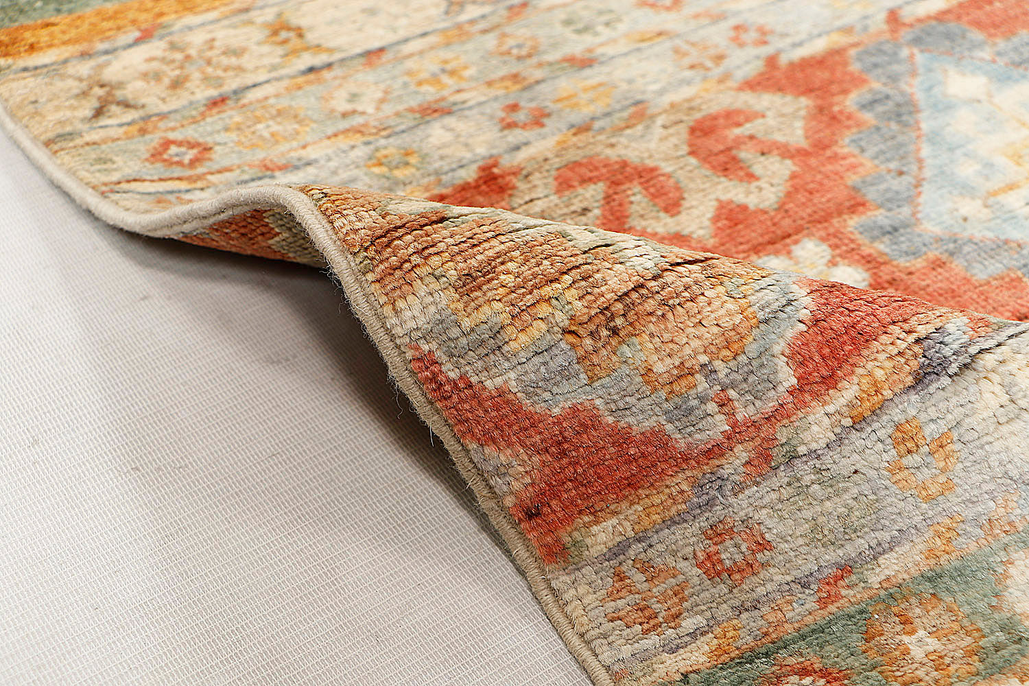 Khurjeen Persian Hand Knotted Wool Rug Multicolor 5'6" x 8'