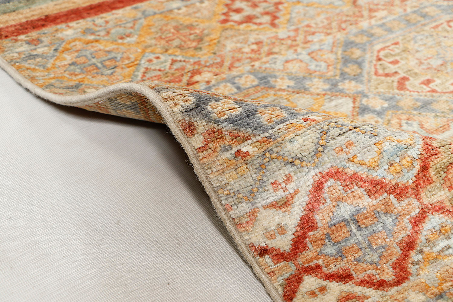 Khurjeen Persian Hand Knotted Wool Rug Multicolor 5'6" x 8'