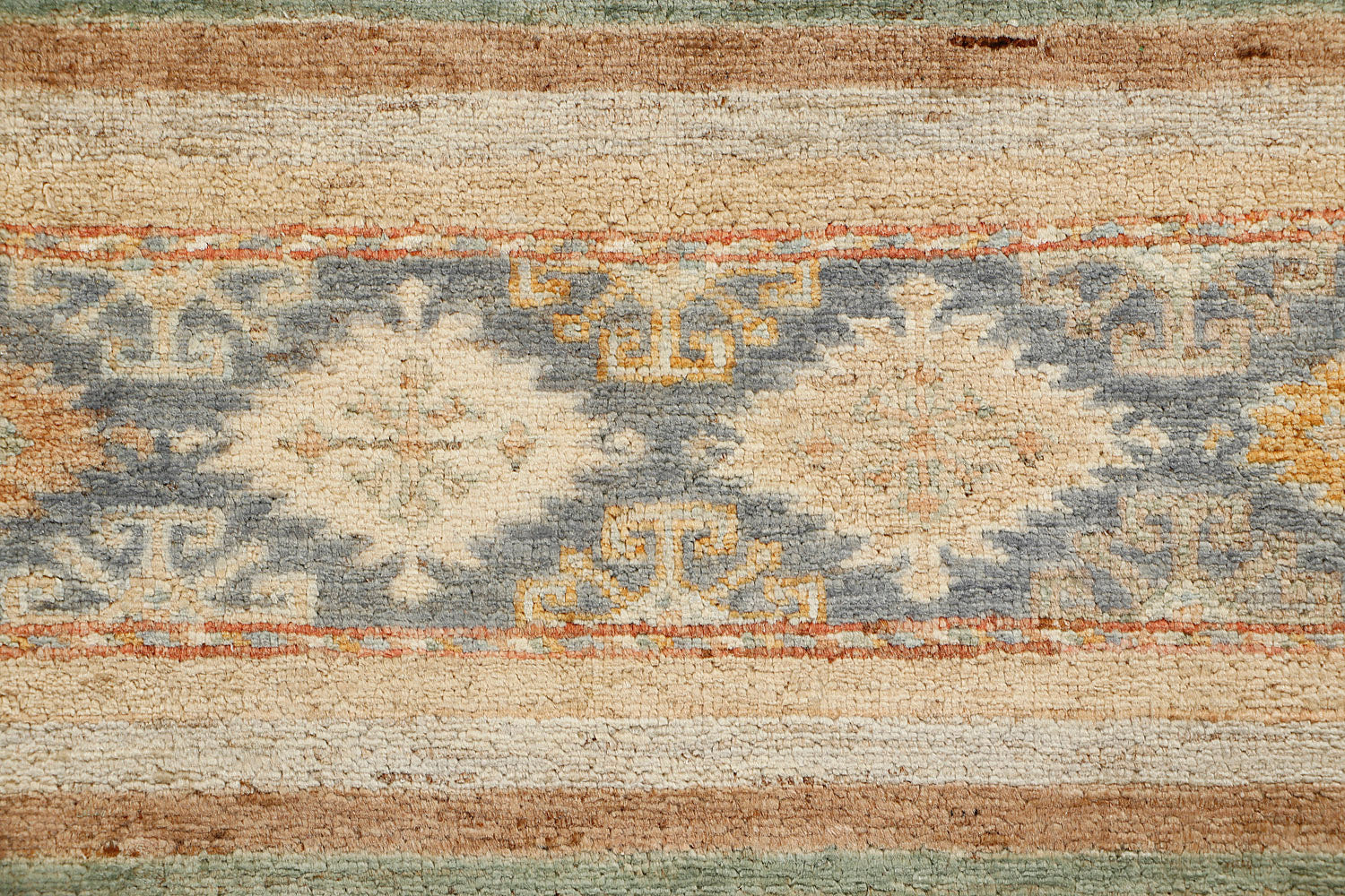 Khurjeen Persian Hand Knotted Wool Runner Multicolor 2'6" x 7'6"