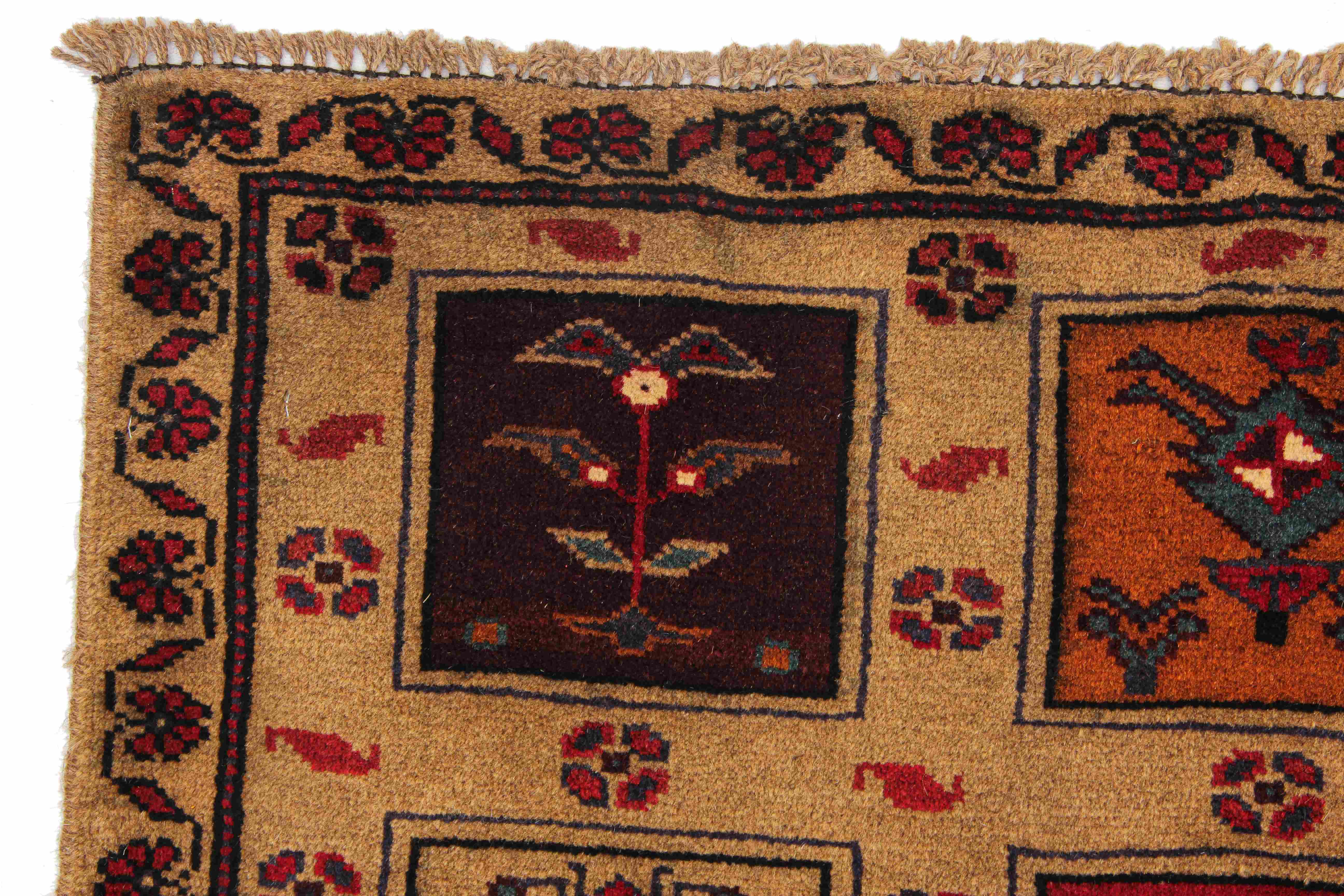 Handmade Adraskan Baluchi Afghan Rug