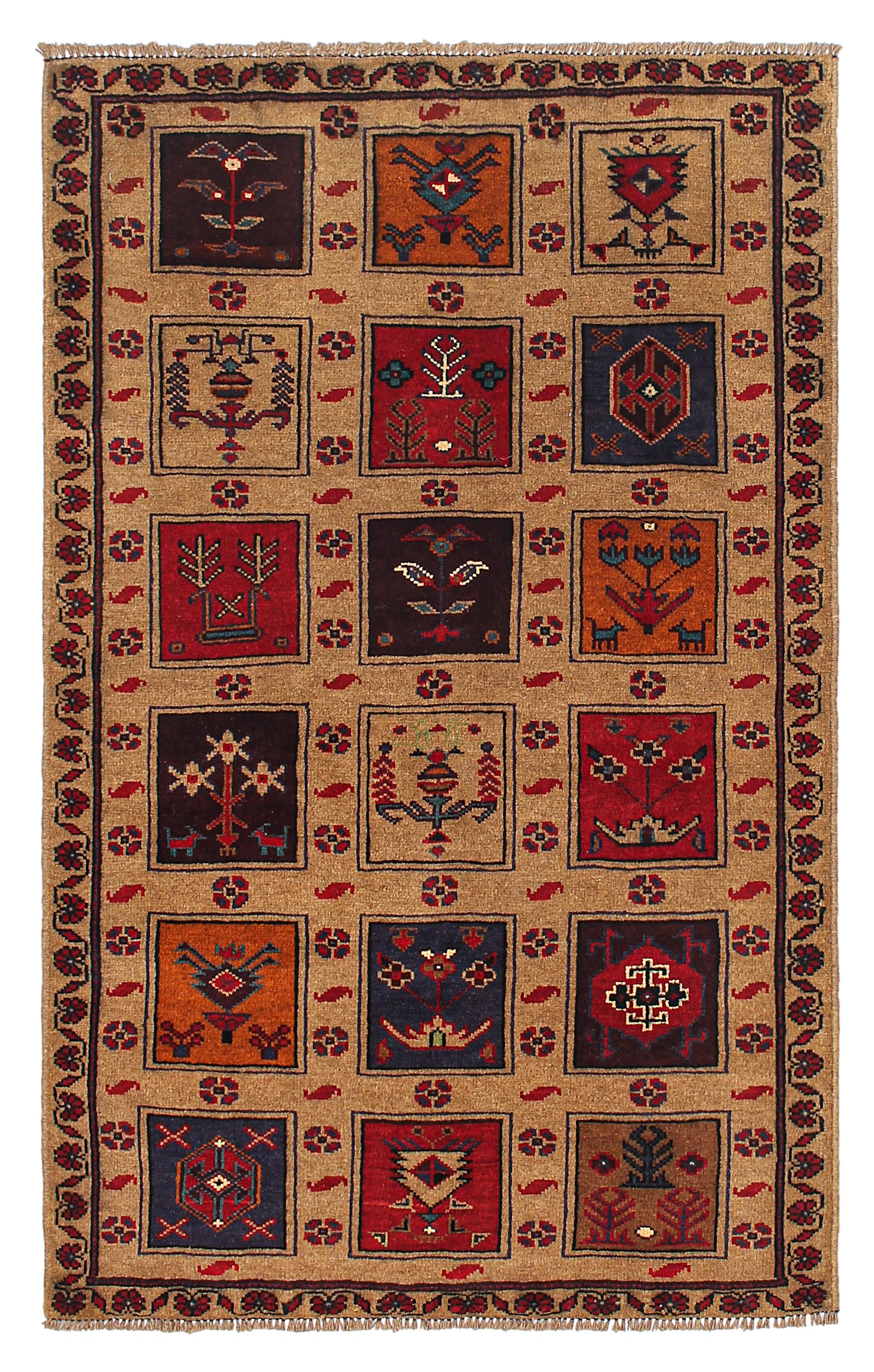 Handmade Adraskan Baluchi Afghan Rug