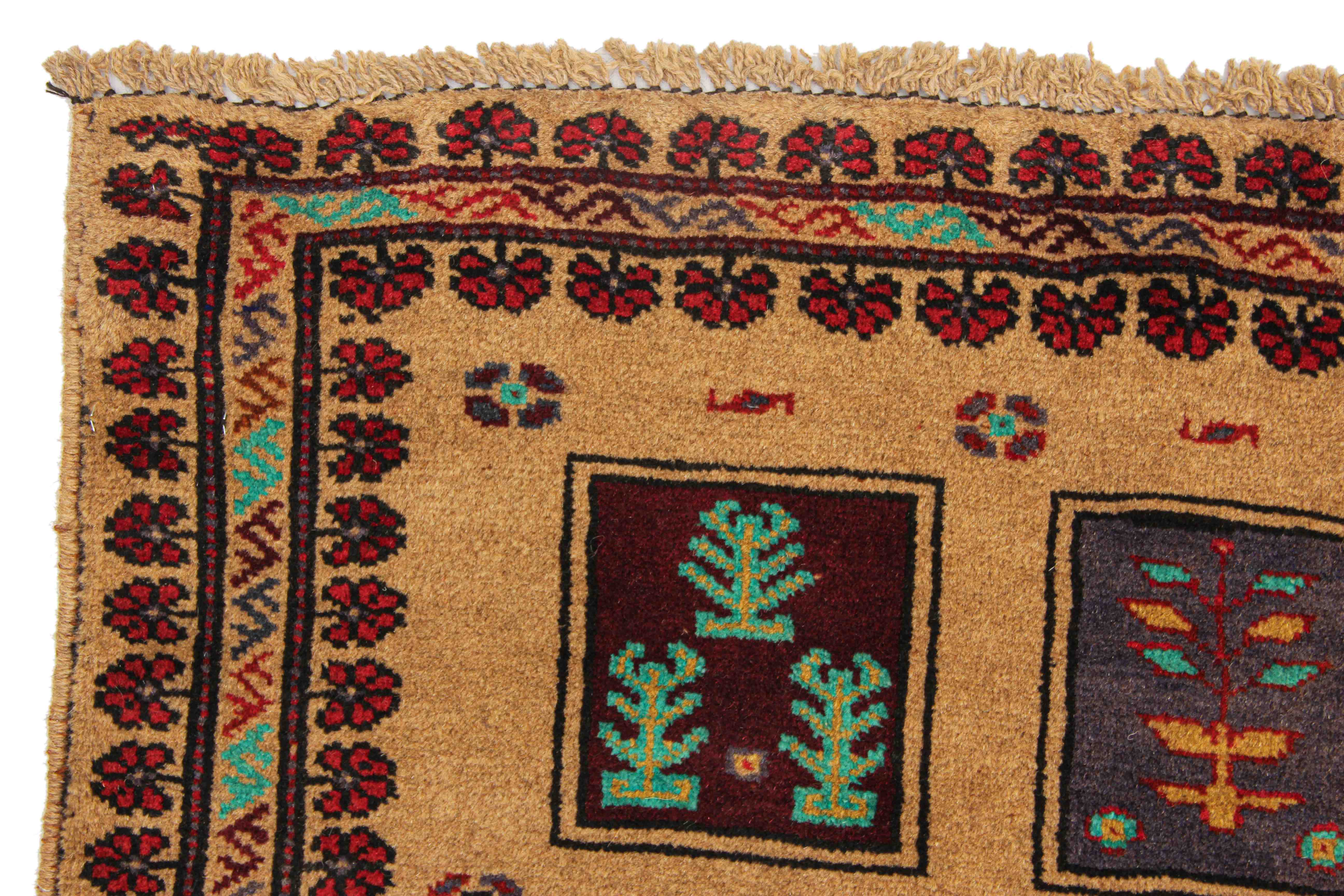Handmade Adraskan Baluchi Afghan Rug