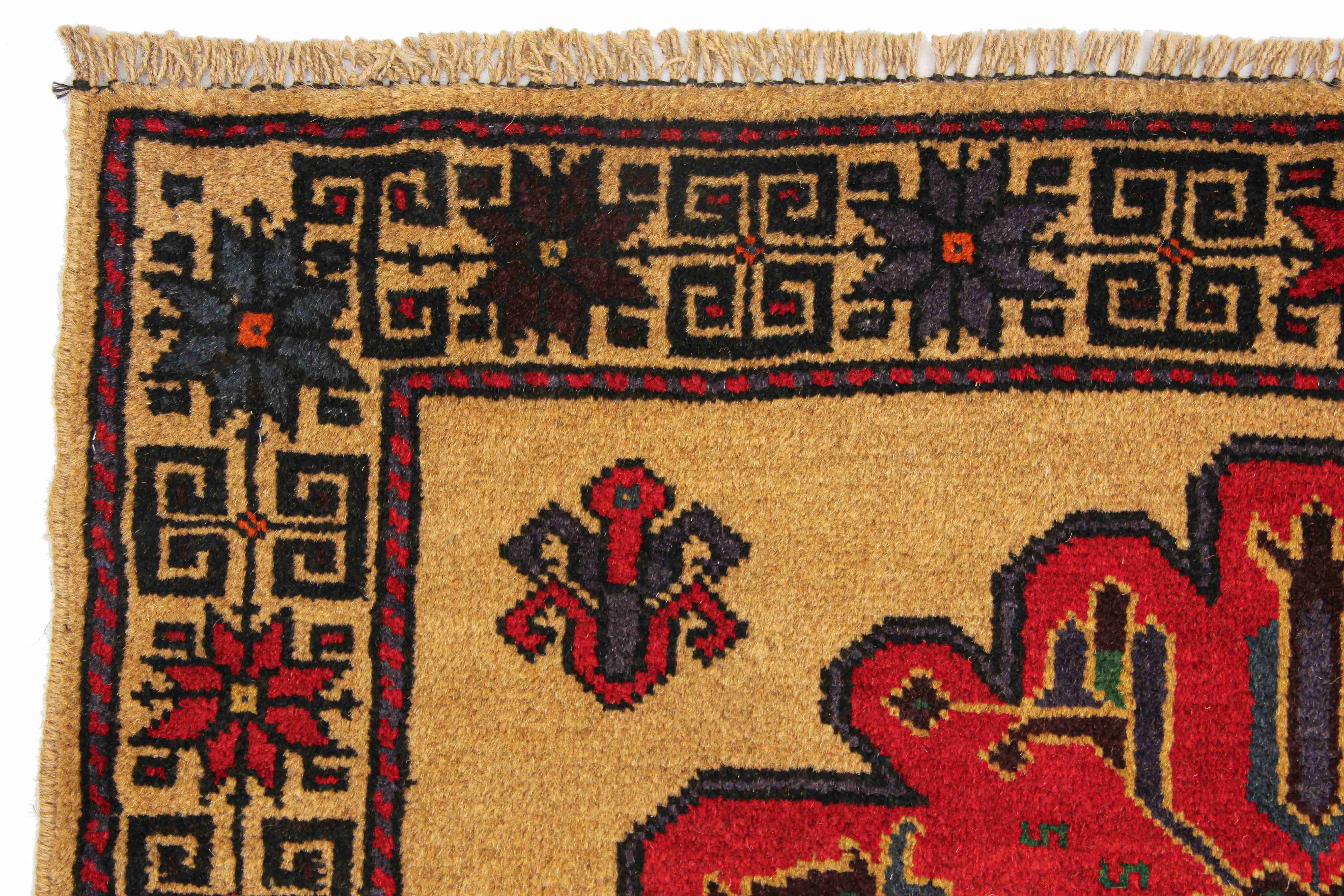 Handmade Adraskan Baluchi Afghan Rug