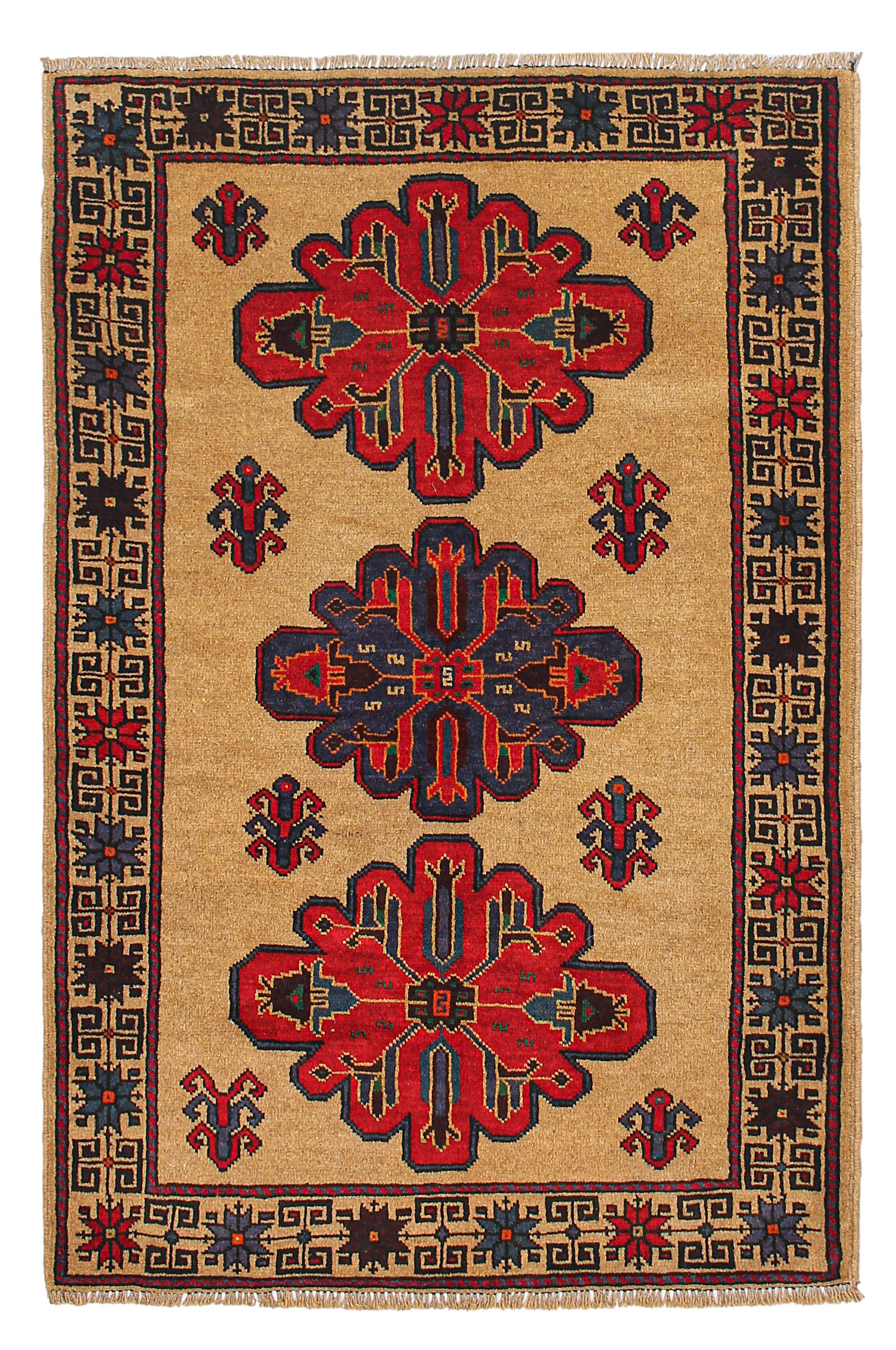 Handmade Adraskan Baluchi Afghan Rug