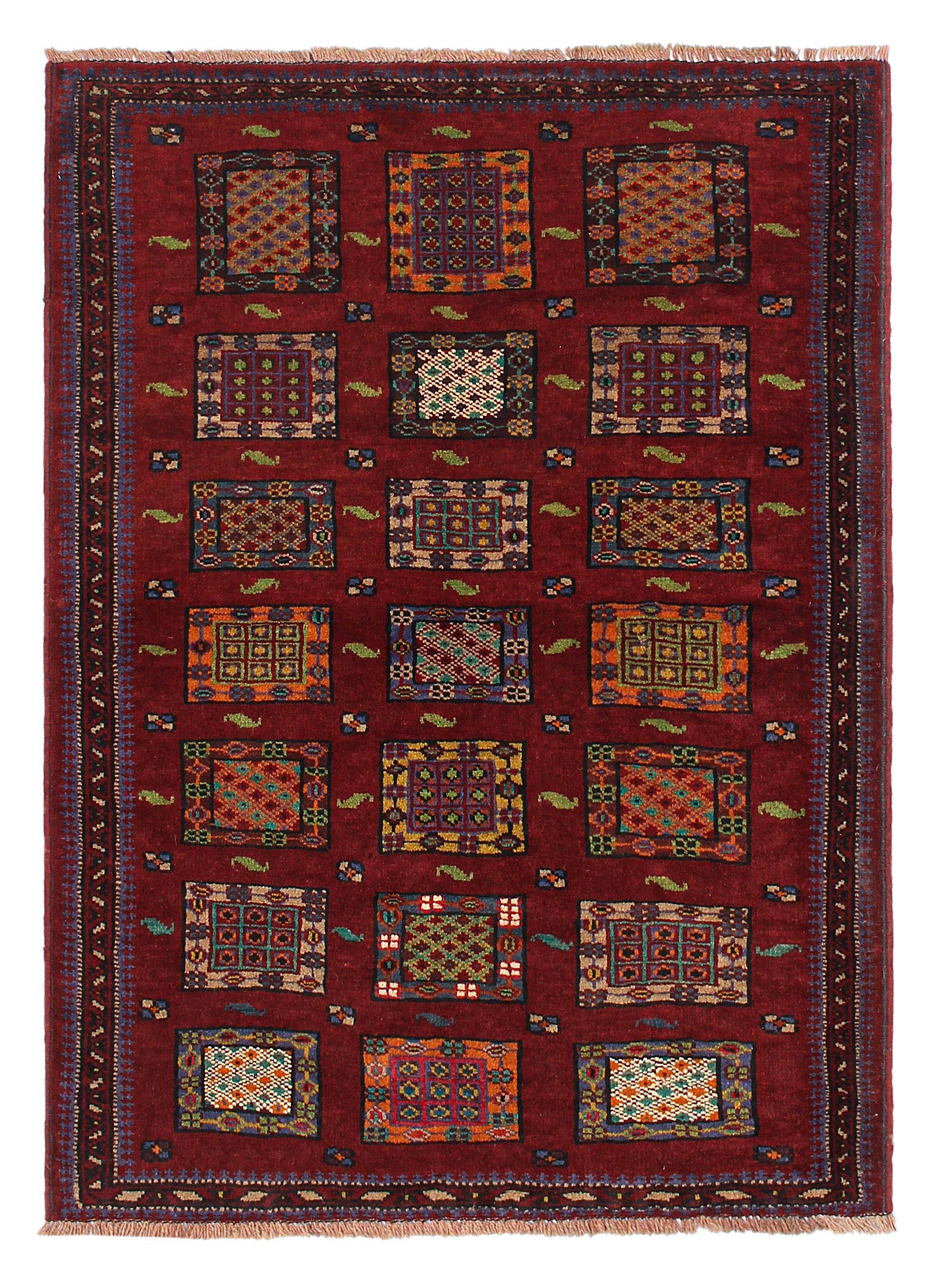 Handmade Adraskan Baluchi Afghan Rug
