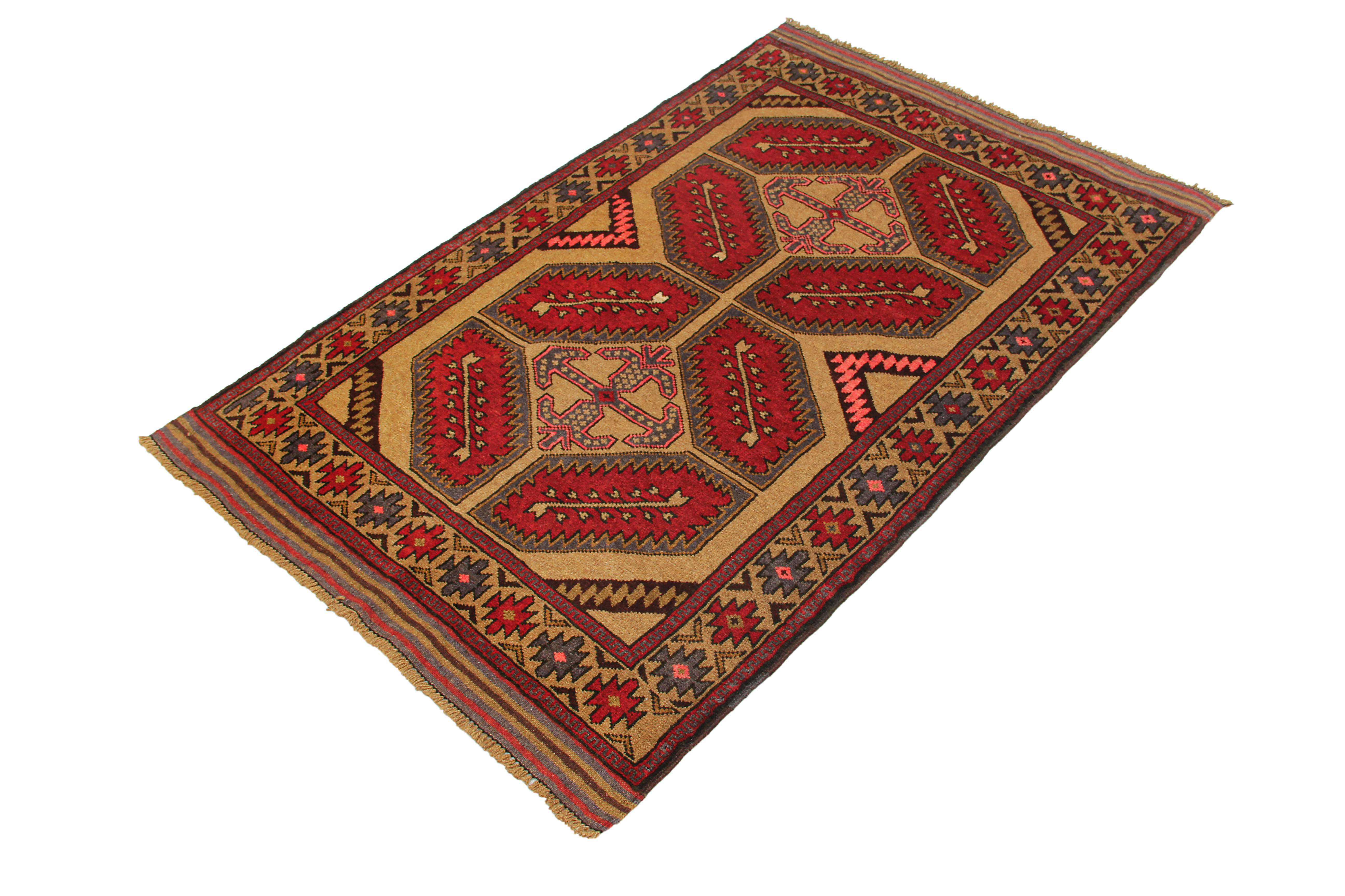 Handmade Adraskan Baluchi Afghan Rug