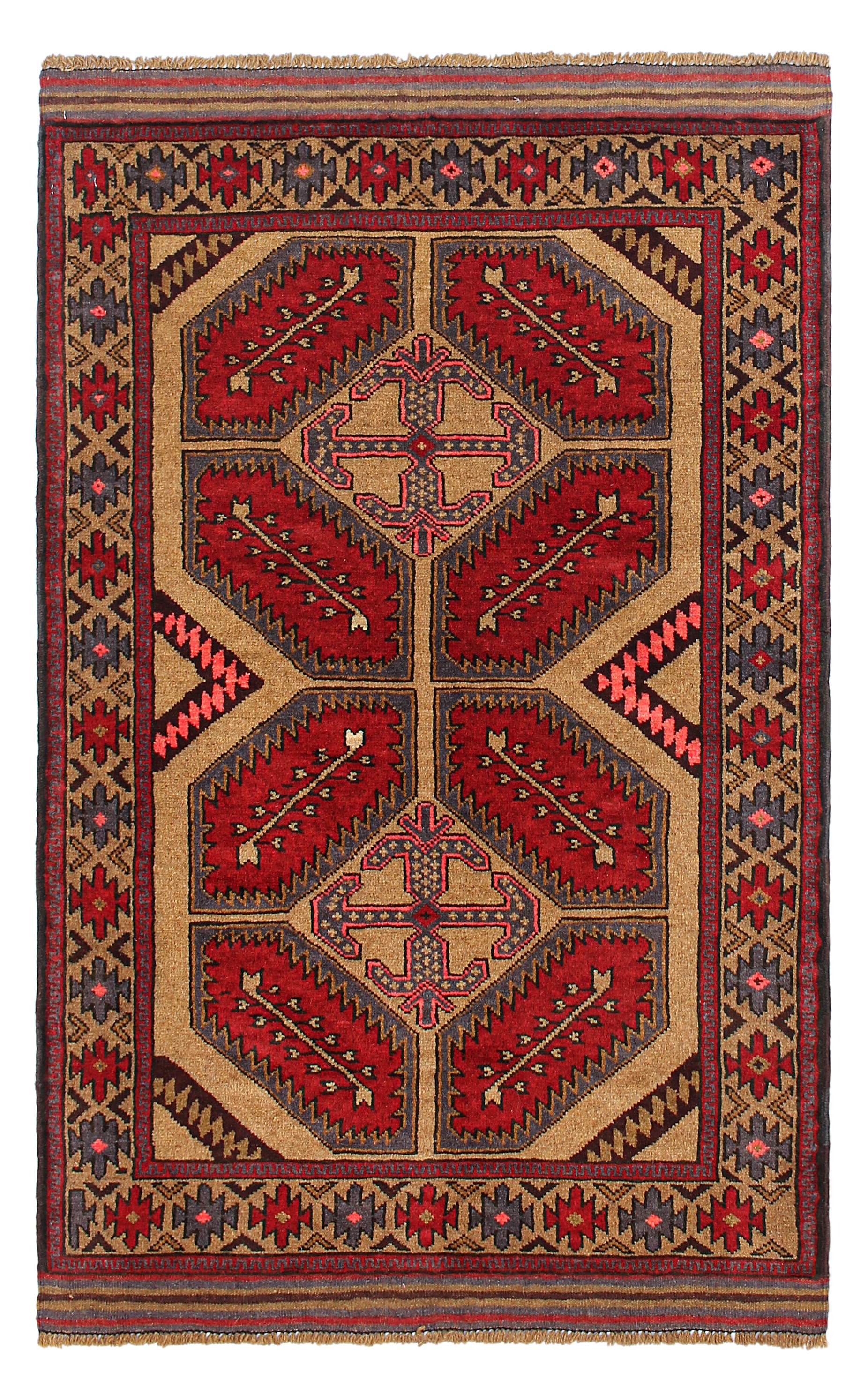 Handmade Adraskan Baluchi Afghan Rug