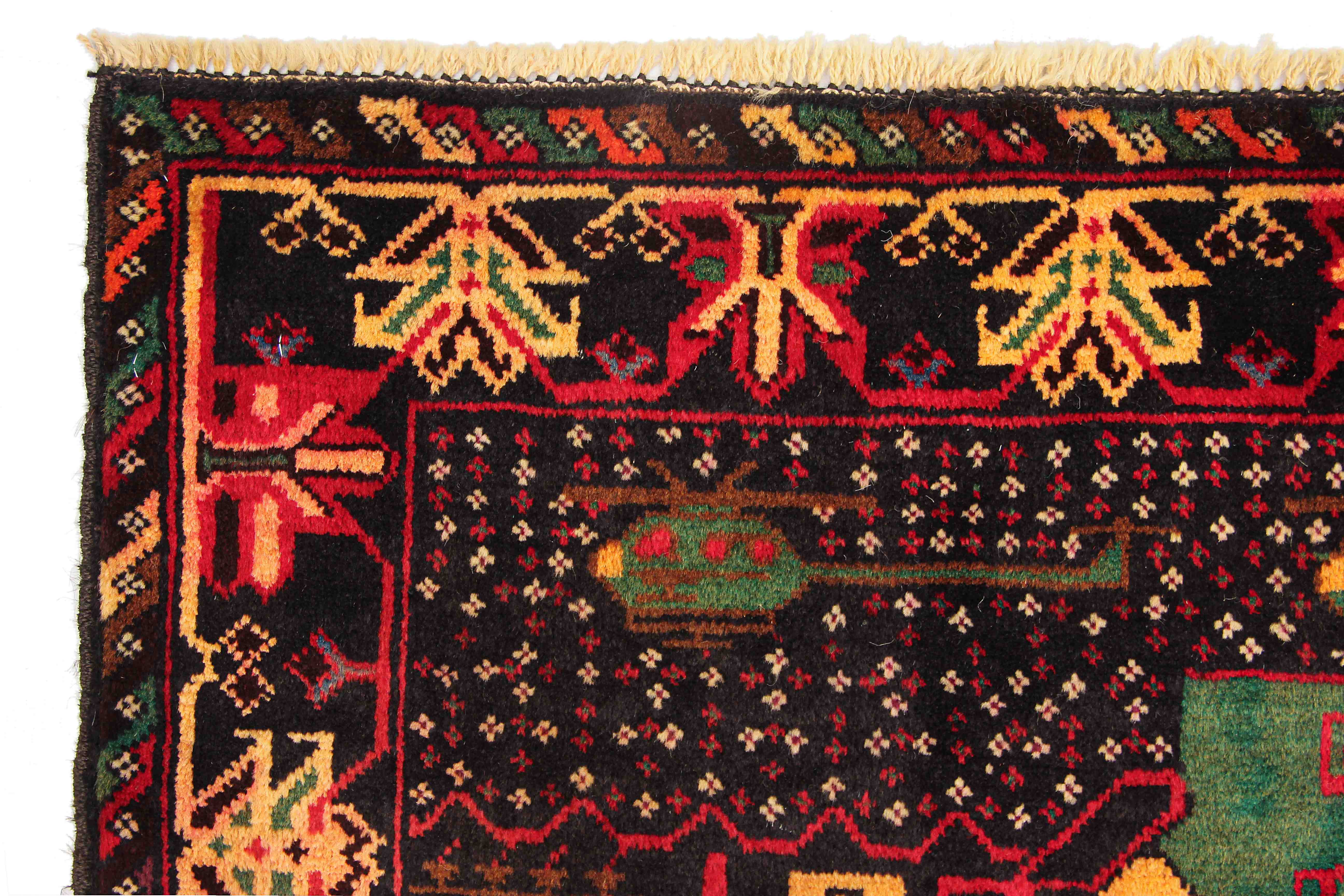 Handmade Adraskan Baluchi Afghan Rug