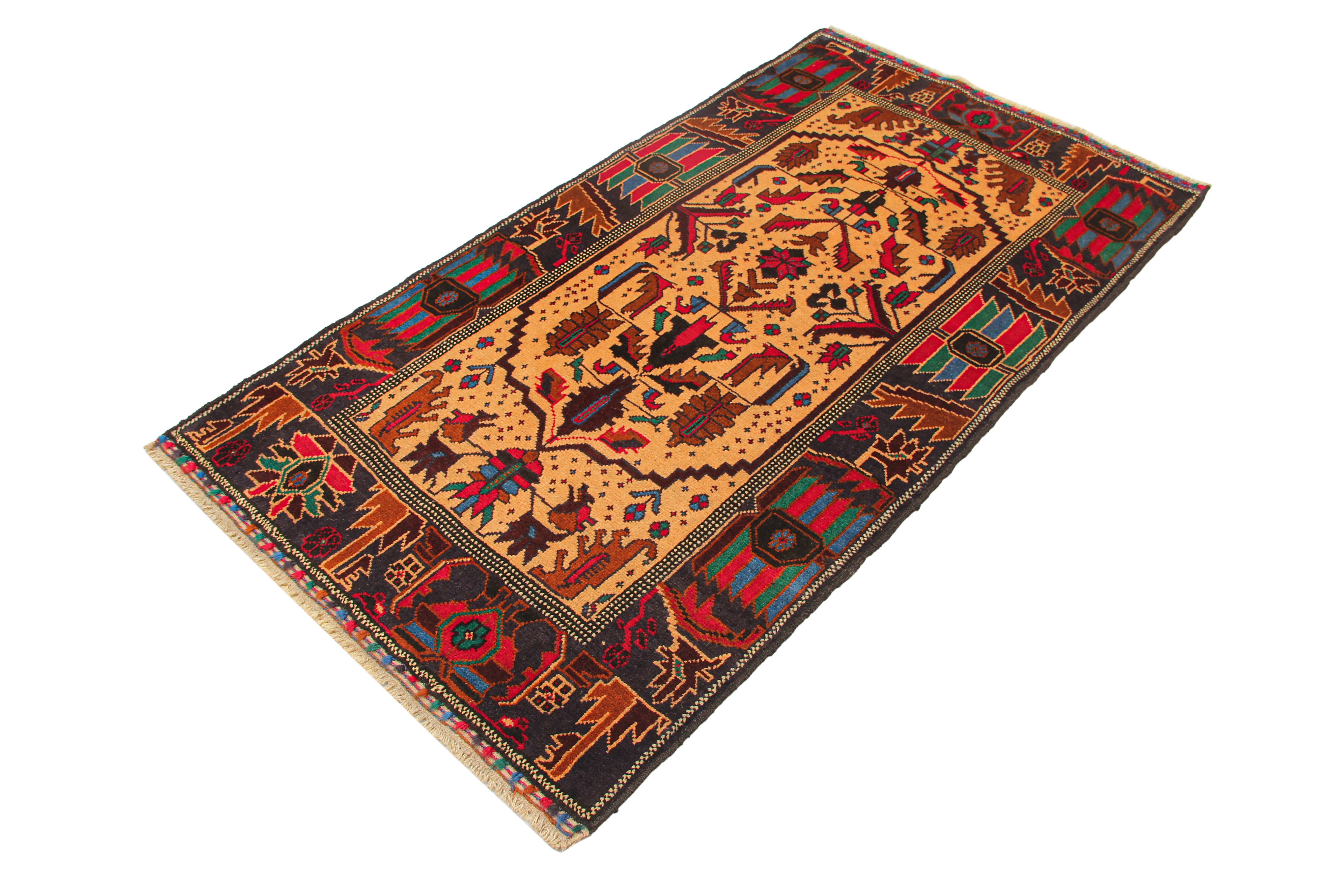 Handmade Adraskan Baluchi Afghan Rug