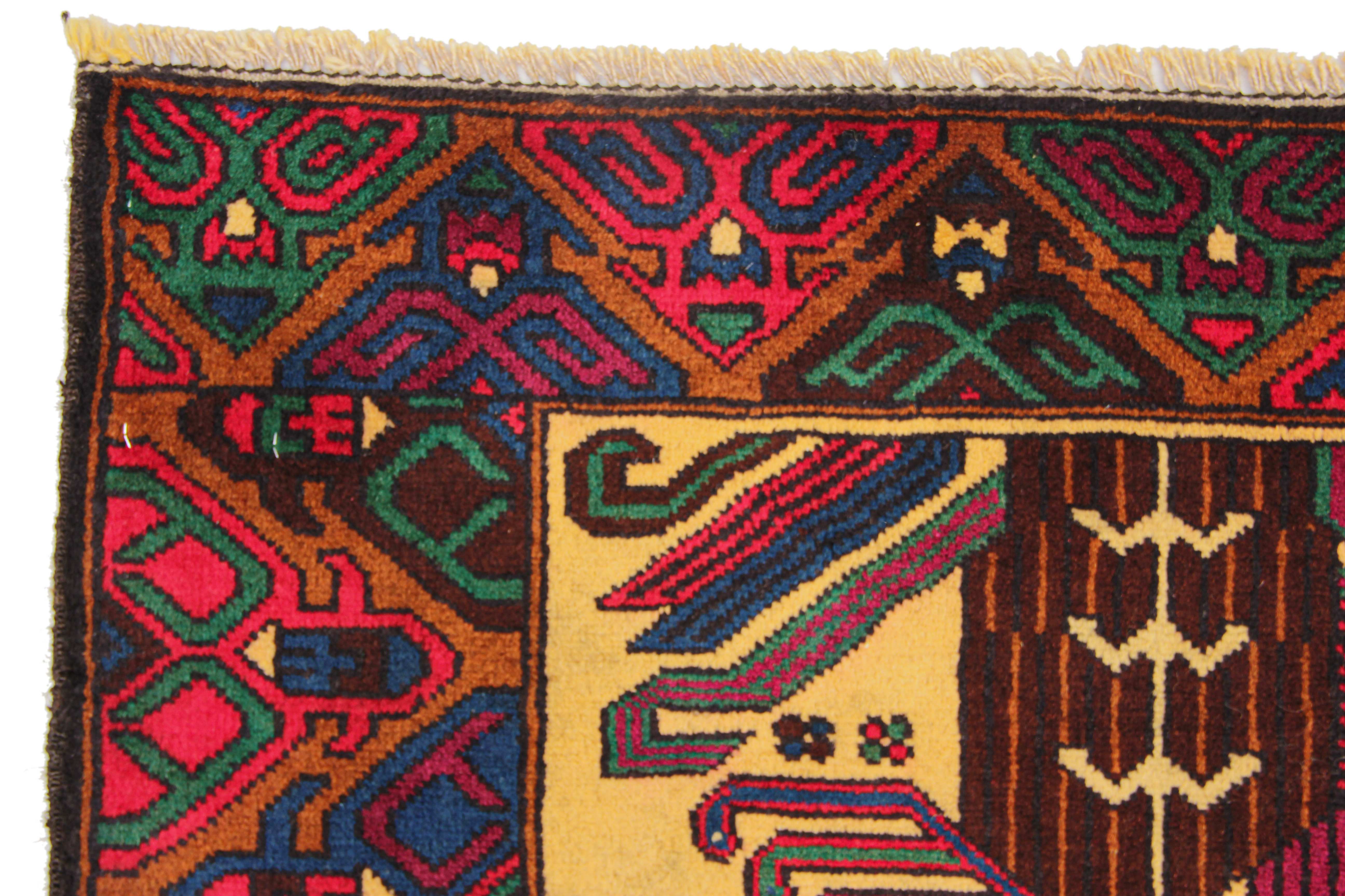 Handmade Adraskan Baluchi Afghan Rug
