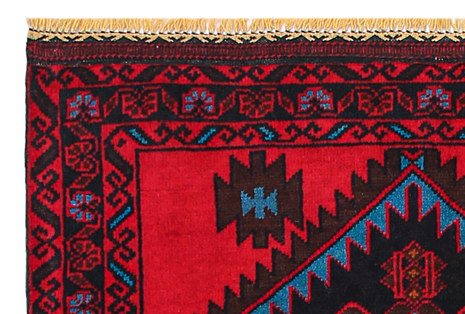 Handmade Adraskan Baluchi Afghan Rug