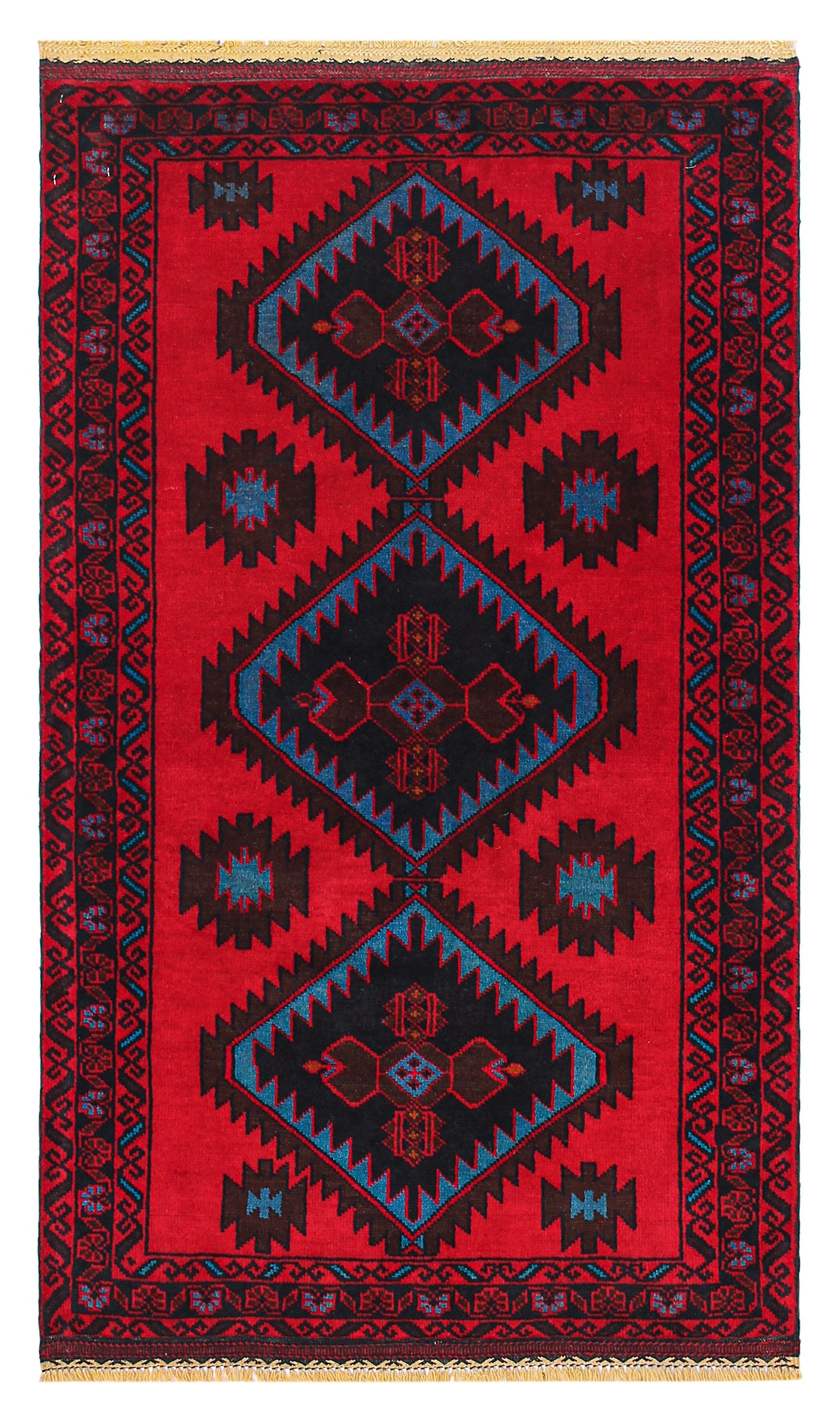 Handmade Adraskan Baluchi Afghan Rug