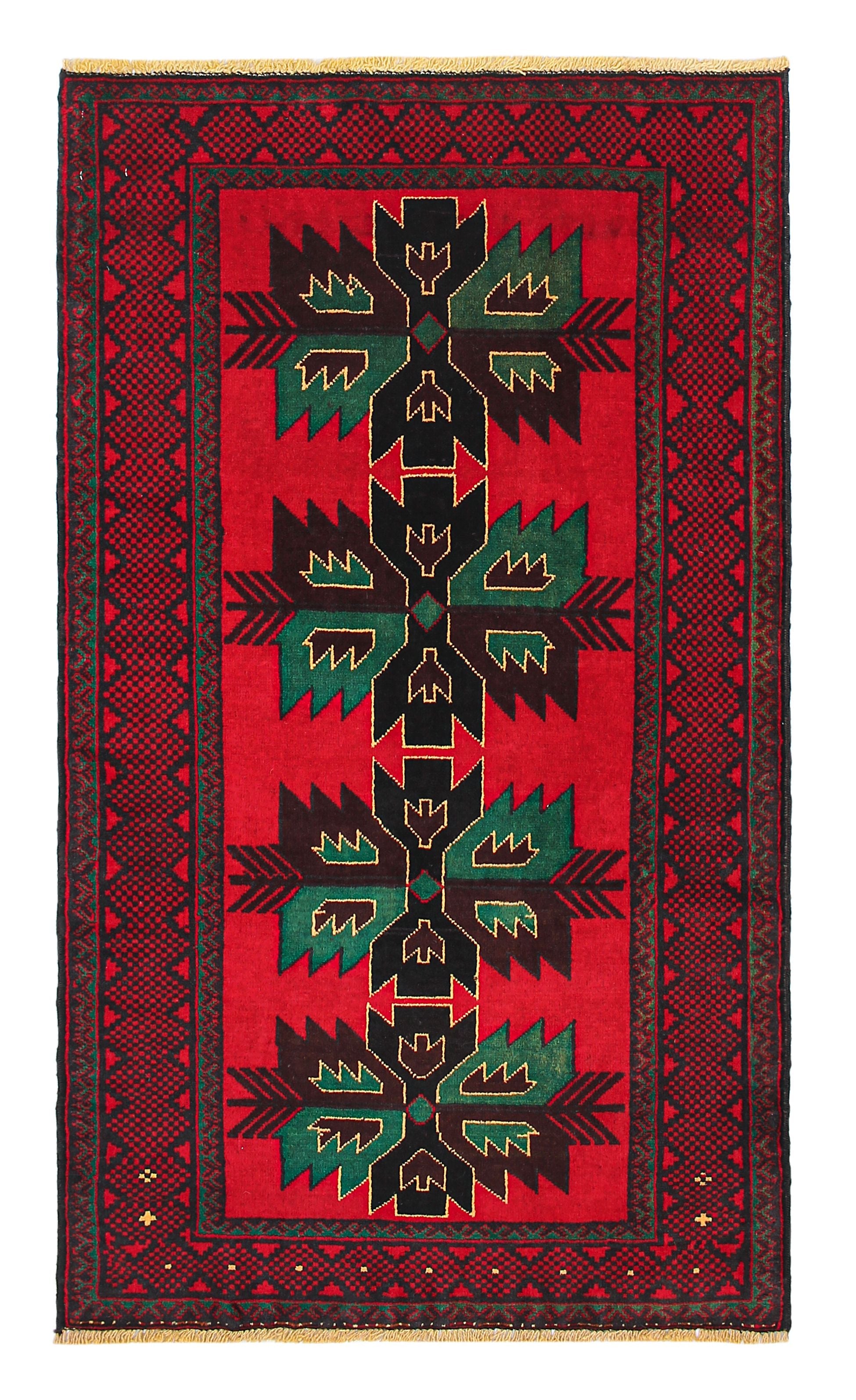Handmade Adraskan Baluchi Afghan Rug